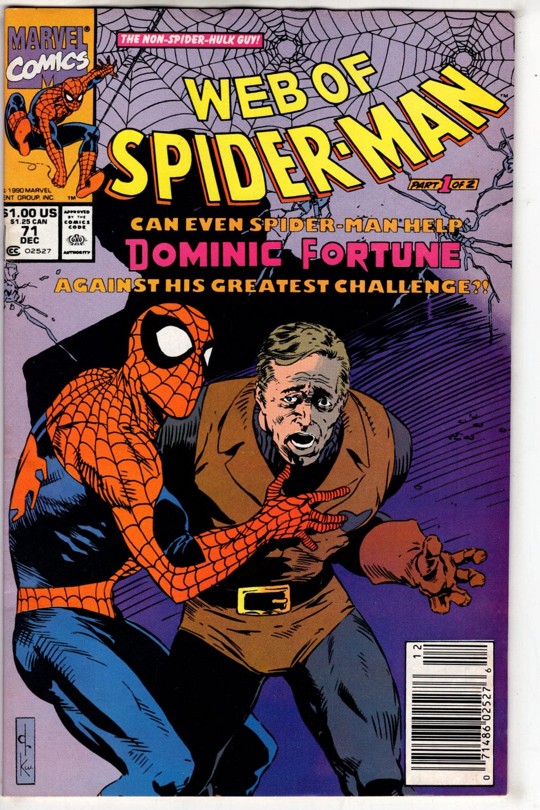 Marvel Comics Web of Spider-Man #71