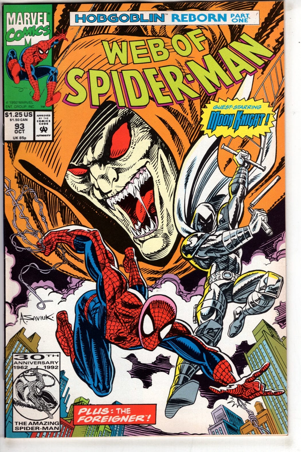 Marvel Comics Web of Spider-Man #93