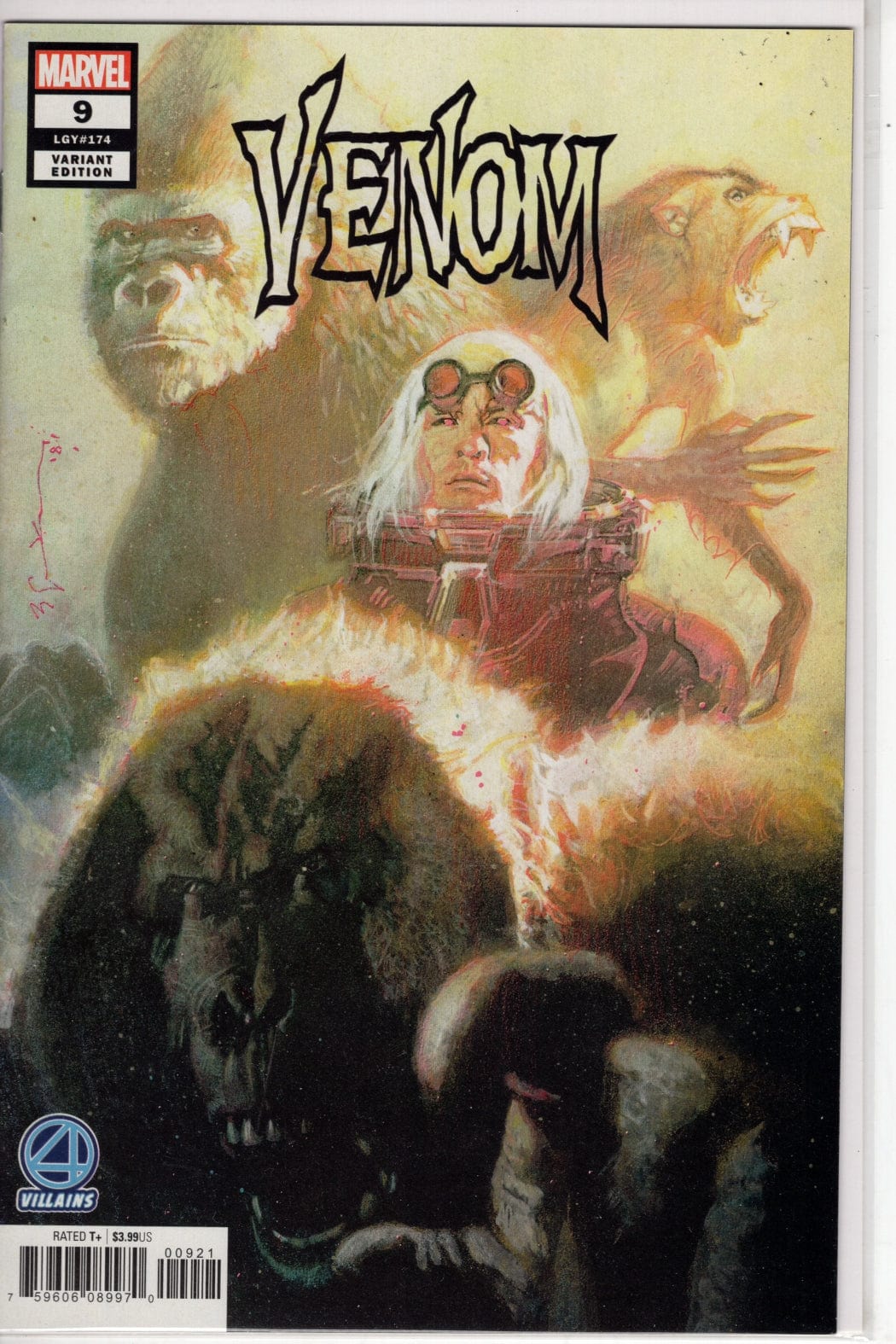 Marvel marvel VENOM #9 SIENKIEWICZ FANTATSIC FOUR VILLAINS VAR