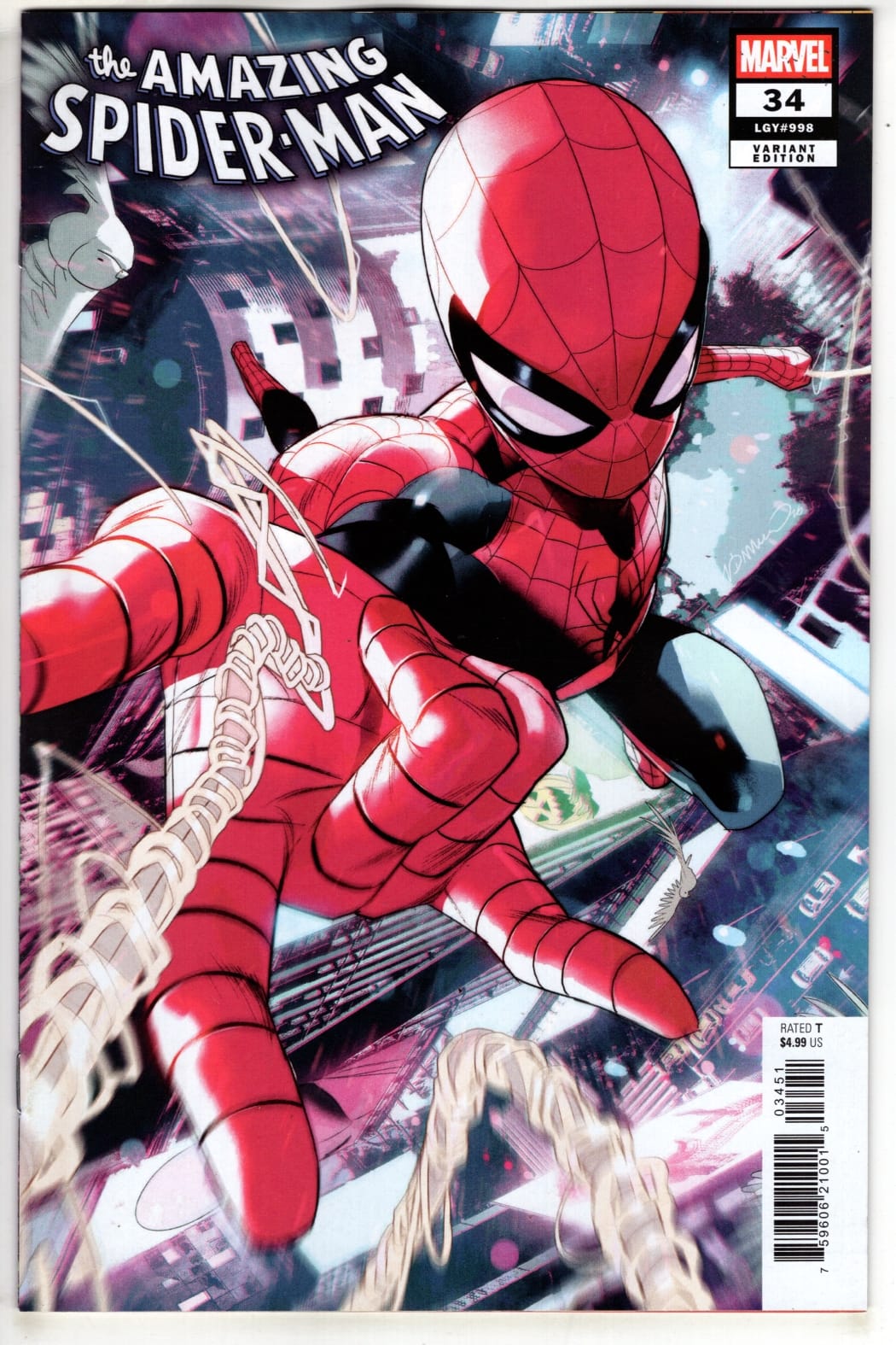 Marvel NEW LAST WEEK AMAZING SPIDER-MAN #34 SIMONE DI MEO VARIANT (VF/NM)