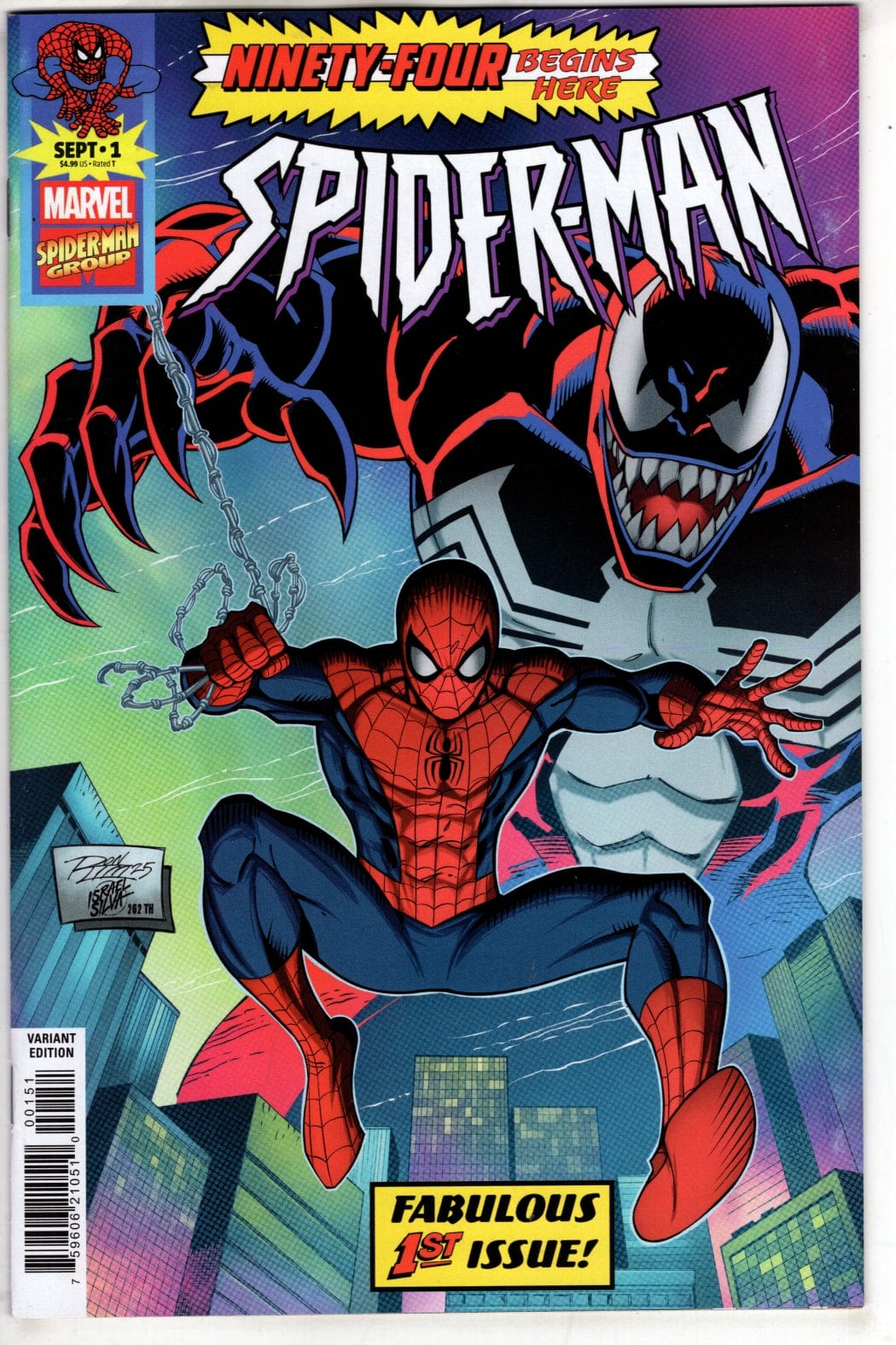 Marvel NEW LAST WEEK SPIDER-MAN '94 #1 RON LIM VARIANT