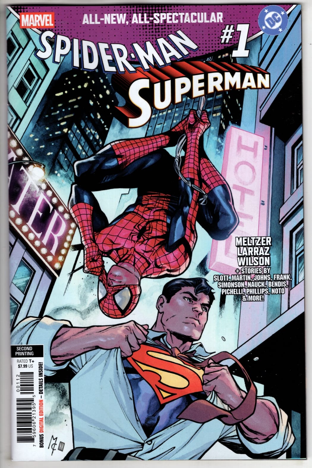 Marvel NEW NEXT WEEK MARVEL/DC: SPIDER-MAN/SUPERMAN #1 MARTIN COCCOLO 2ND PRINTING VARIANT (VF/NM)