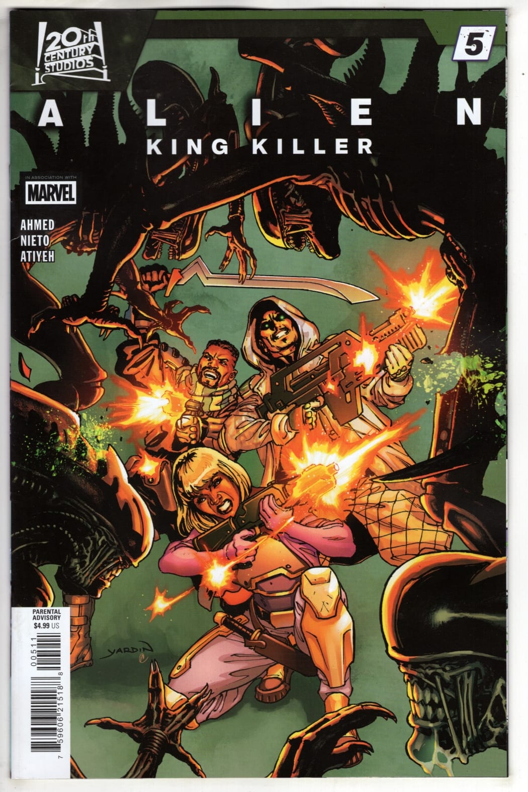 MARVEL NEW THIS WEEK ALIEN: KING KILLER #5 (VF/NM)