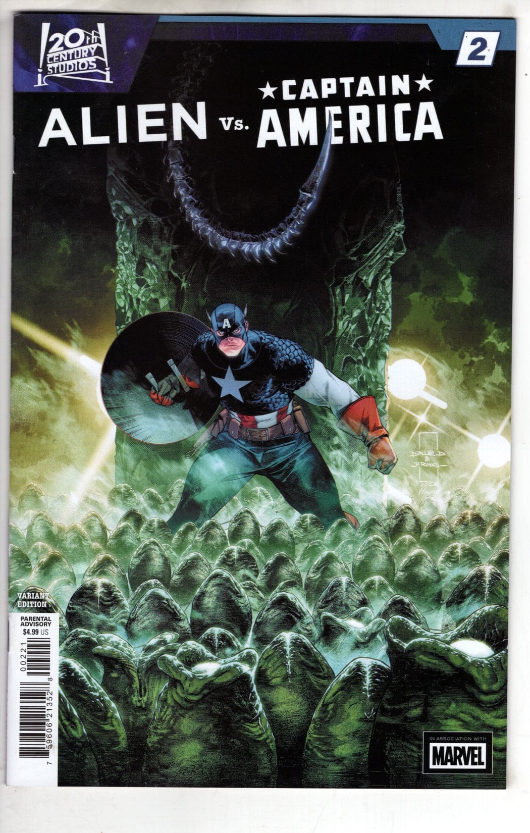 Marvel NEW THIS WEEK ALIEN VS. CAPTAIN AMERICA #2 DIAZALPIZAR VARIANT
