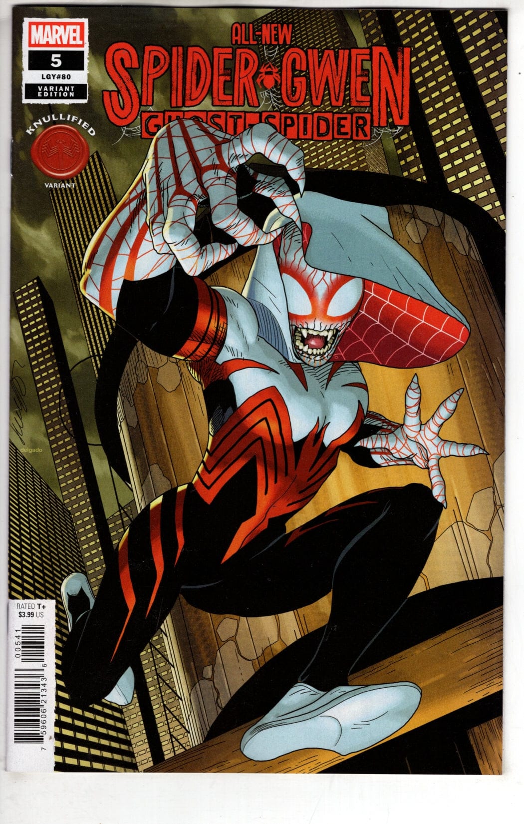 Marvel NEW THIS WEEK ALL-NEW SPIDER-GWEN: THE GHOST-SPIDER #5 SALVADOR LARROCA KNULLIFIED VARIANT