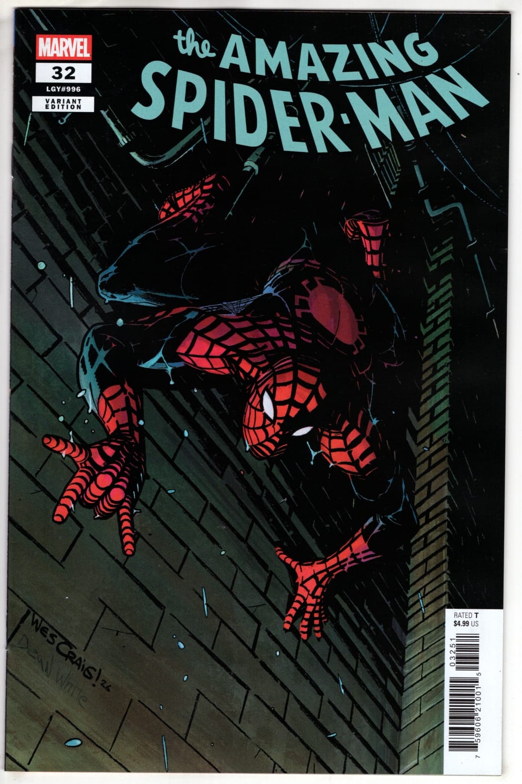 Marvel NEW THIS WEEK AMAZING SPIDER-MAN #32 TBD ARTIST VARIANT (VF/NM)