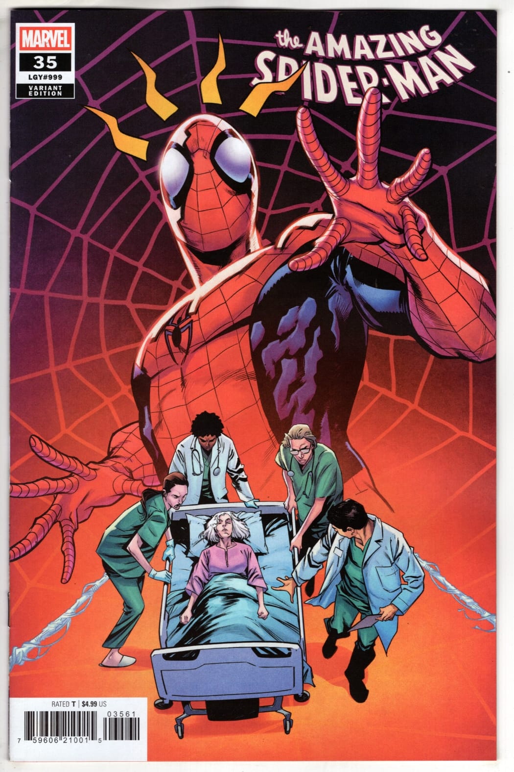 Marvel NEW THIS WEEK AMAZING SPIDER-MAN #35 FRANCESCO MANNA CLASSIFIED FORESHADOW VARIANT (VF/NM)
