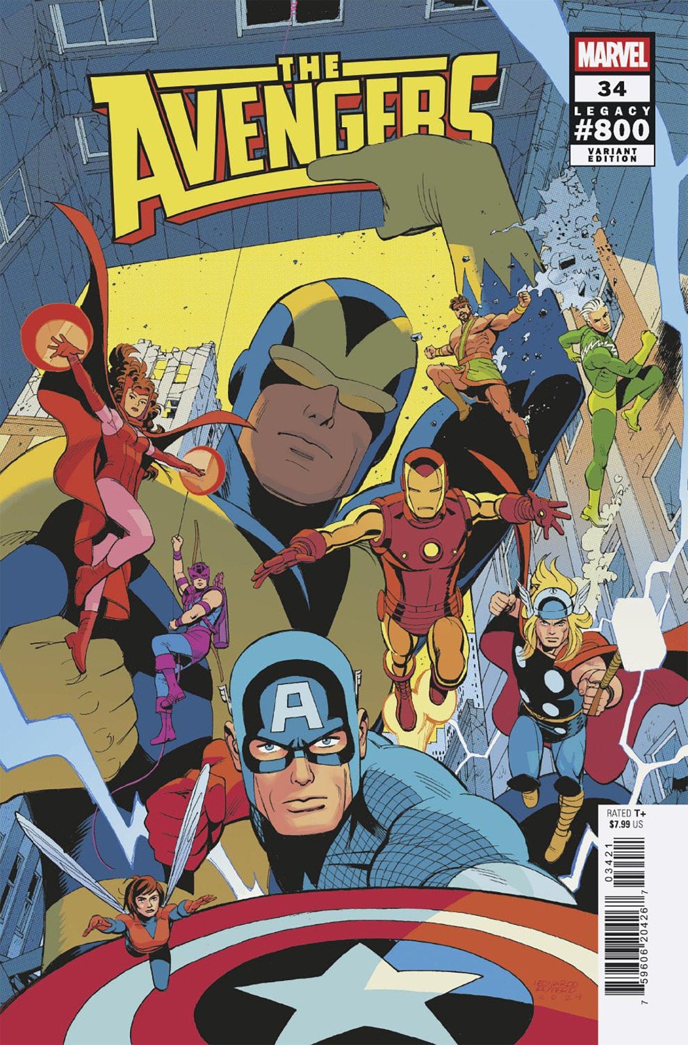 Marvel NEW THIS WEEK AVENGERS #34 LEONARDO ROMERO VARIANT (VF/NM)