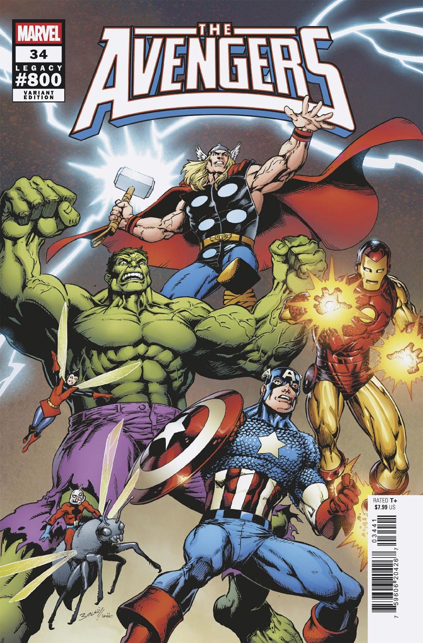 Marvel NEW THIS WEEK AVENGERS #34 MARK BAGLEY SPOILER VARIANT (VF/NM)