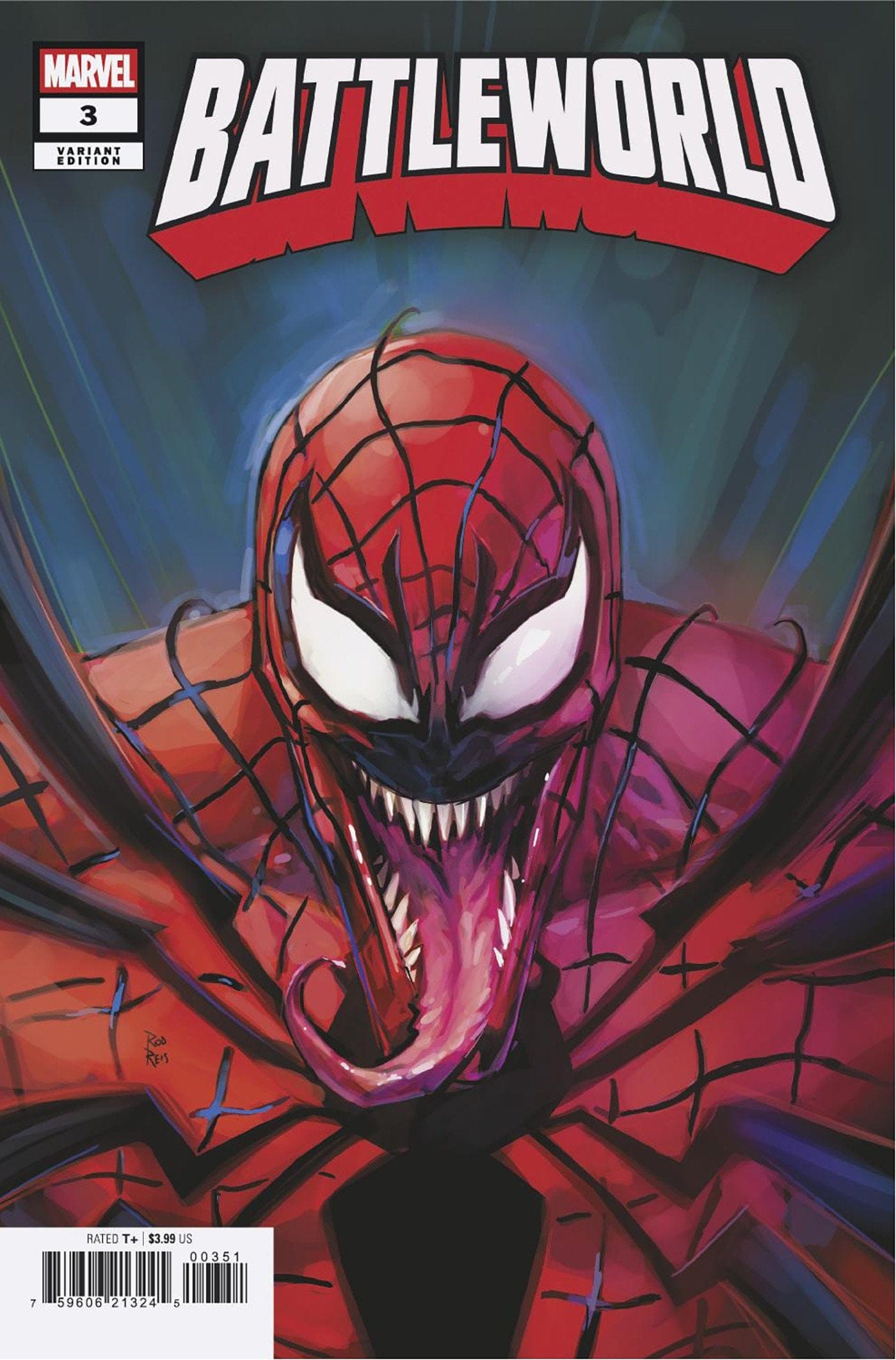 Marvel NEW THIS WEEK BATTLEWORLD #3 ROD REIS VENOM 252 VARIANT