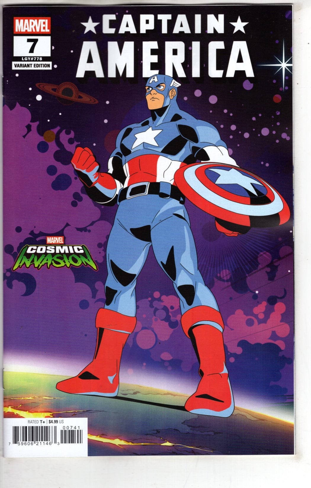 Marvel NEW THIS WEEK CAPTAIN AMERICA #7 MARVEL COSMIC INVASION VARIANT (VF/NM)