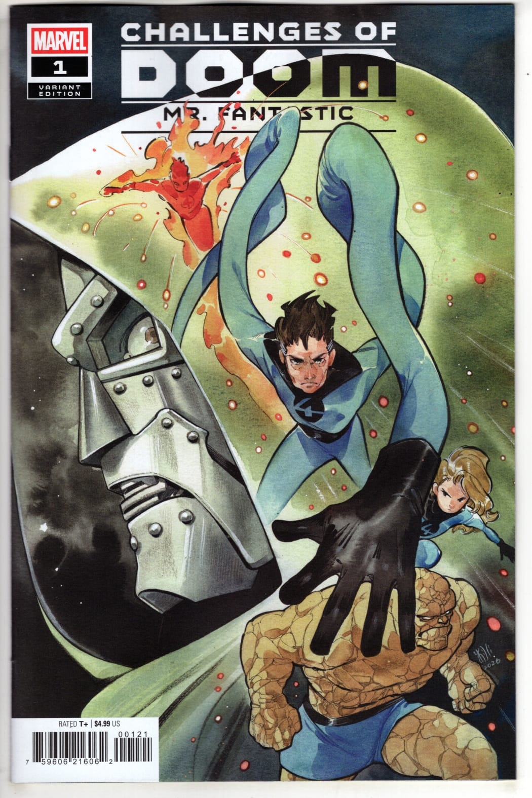 Marvel NEW THIS WEEK CHALLENGES OF DOOM: MR. FANTASTIC #1 PEACH MOMOKO VARIANT (VF/NM)