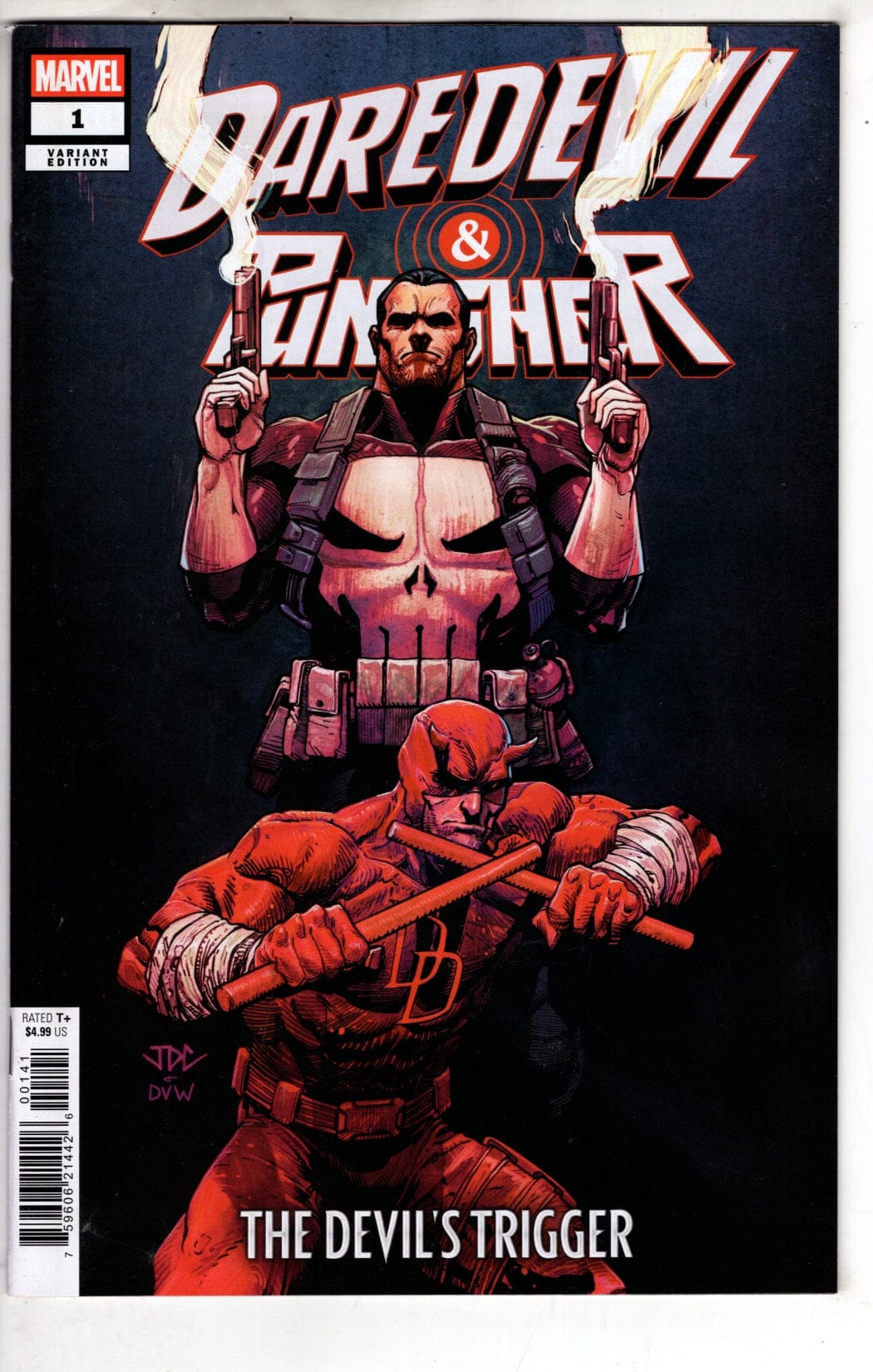 Marvel NEW THIS WEEK DAREDEVIL/PUNISHER: THE DEVIL'S TRIGGER #1 JOSHUA CASSARA VARIANT