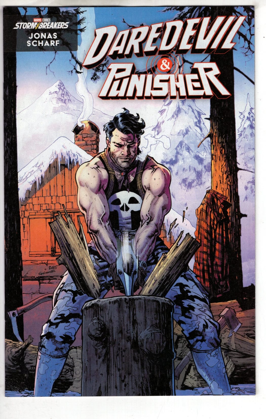 Marvel NEW THIS WEEK DAREDEVIL/PUNISHER: THE DEVIL'S TRIGGER #2 JONAS SCHARF WINTER BREAK VARIANT