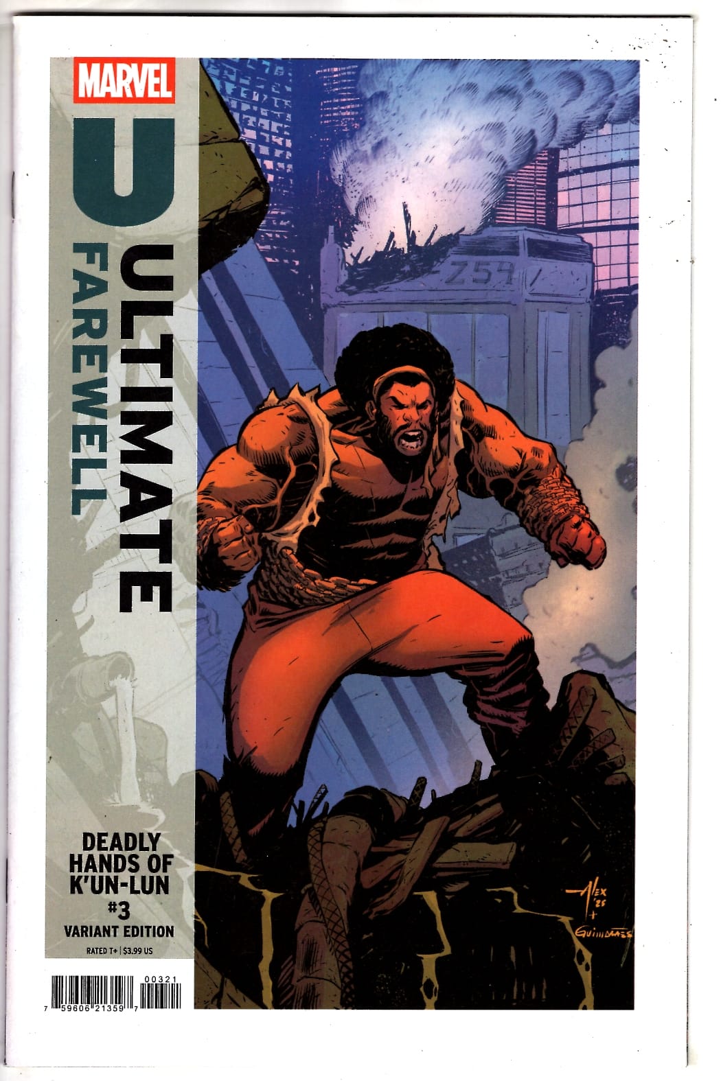 Marvel NEW THIS WEEK DEADLY HANDS OF K'UN-LUN #3 ALEX LINS ULTIMATE FAREWELL VARIANT (VF/NM)