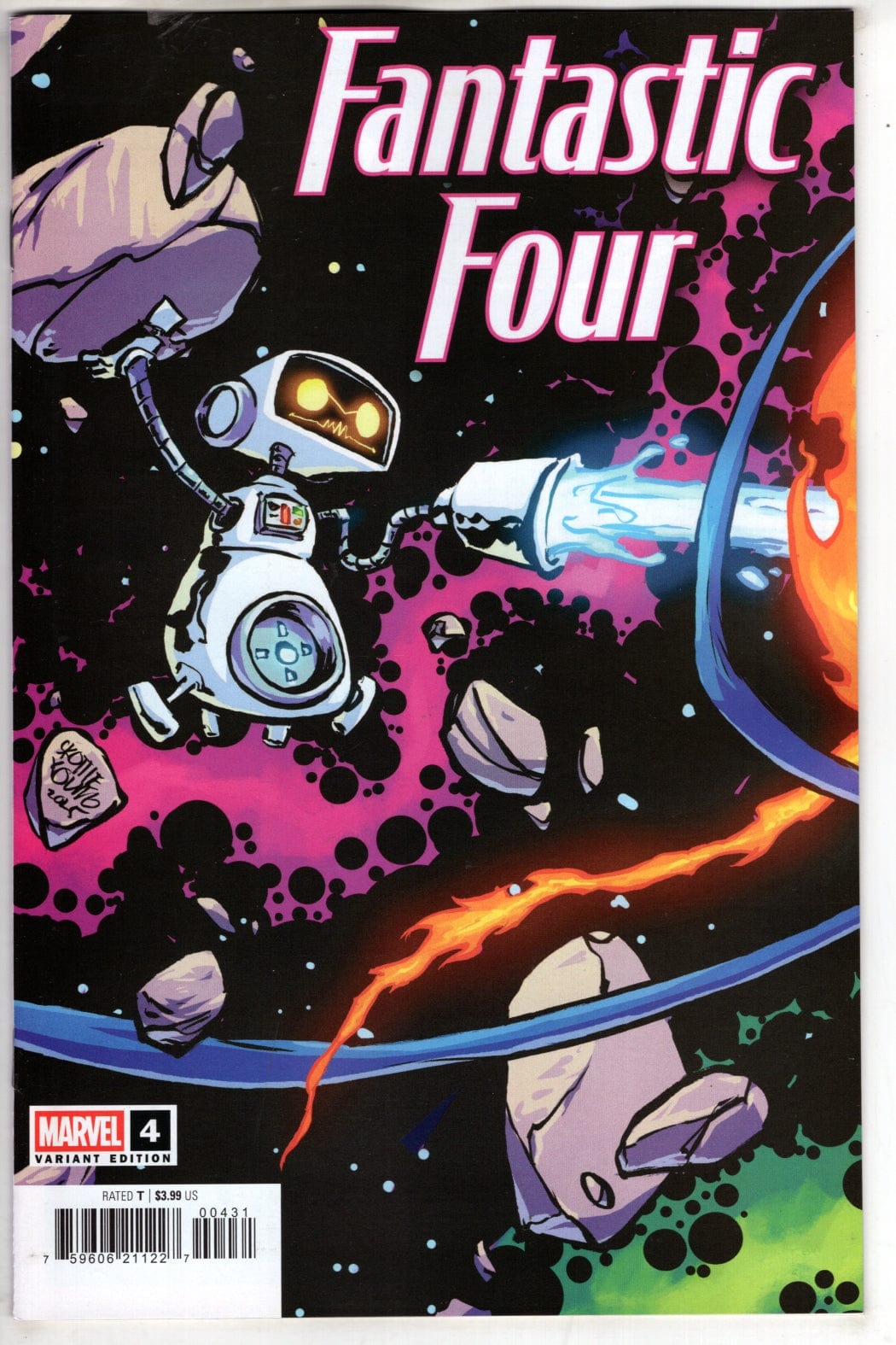 Marvel NEW THIS WEEK FANTASTIC FOUR #4 SKOTTIE YOUNG 5-PART CONNECTING VARIANT