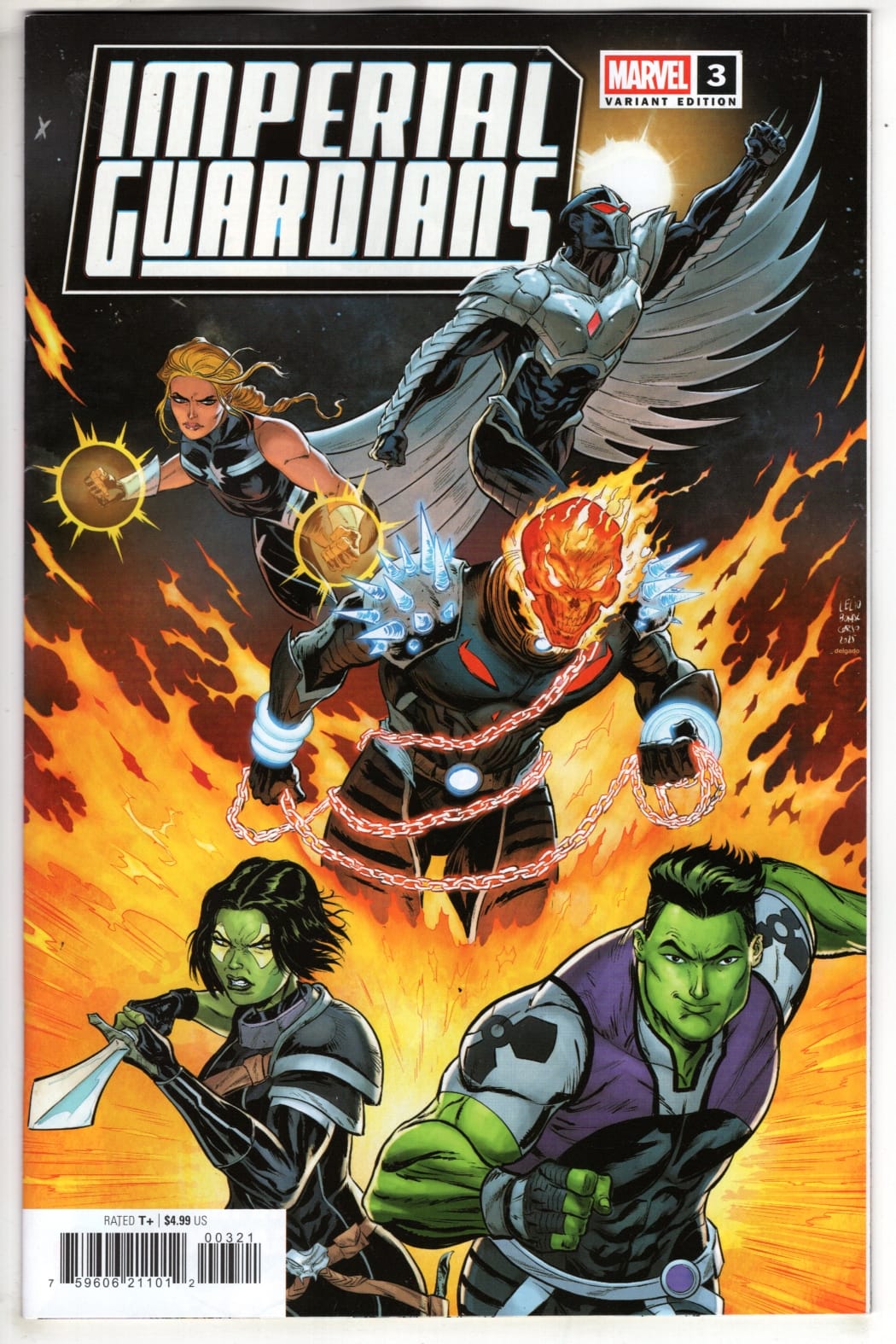 Marvel NEW THIS WEEK IMPERIAL GUARDIANS #3 LELIO BONACCORSO VARIANT (VF/NM)