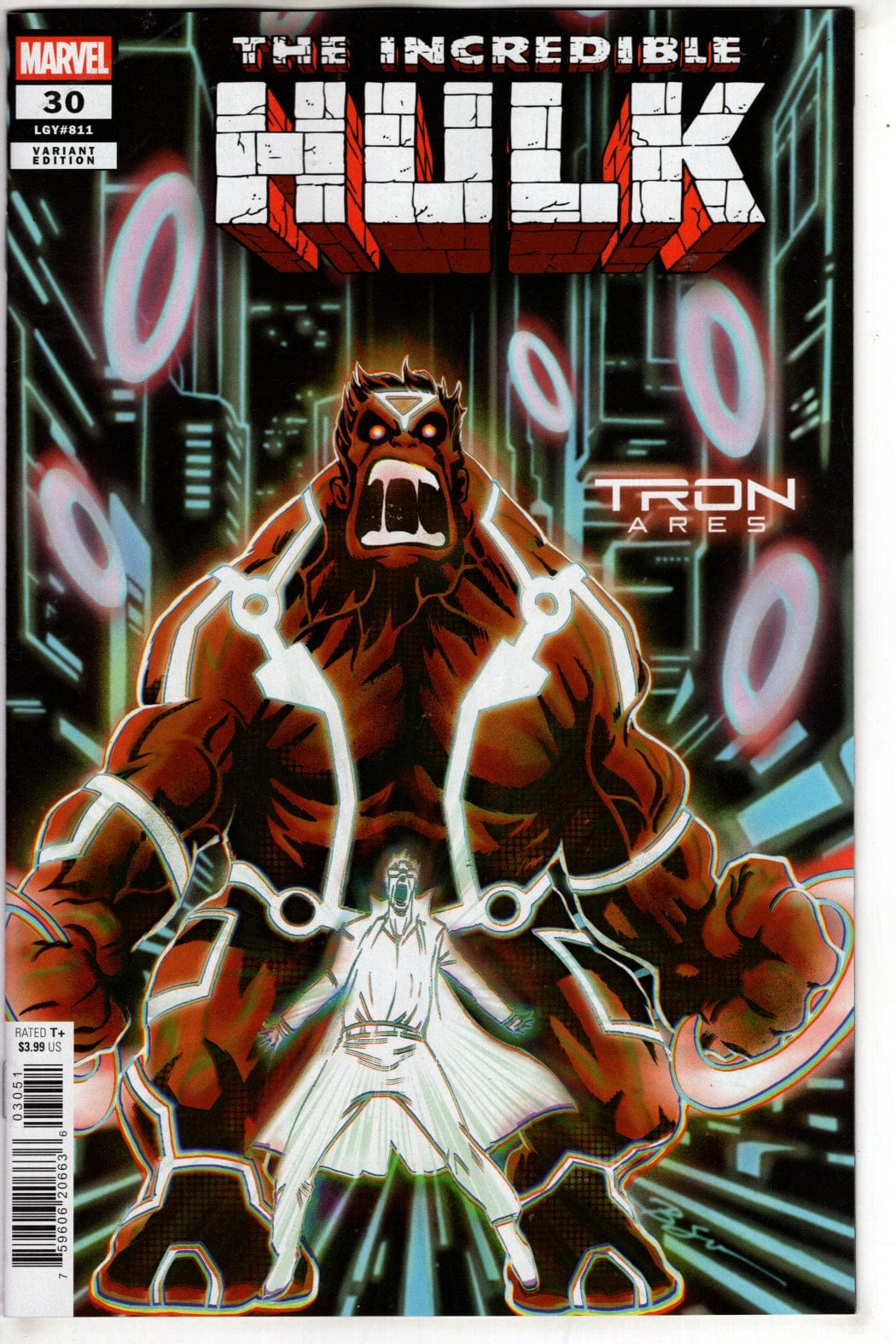 Marvel NEW THIS WEEK INCREDIBLE HULK #30 BEN SU TRON: ARES VARIANT
