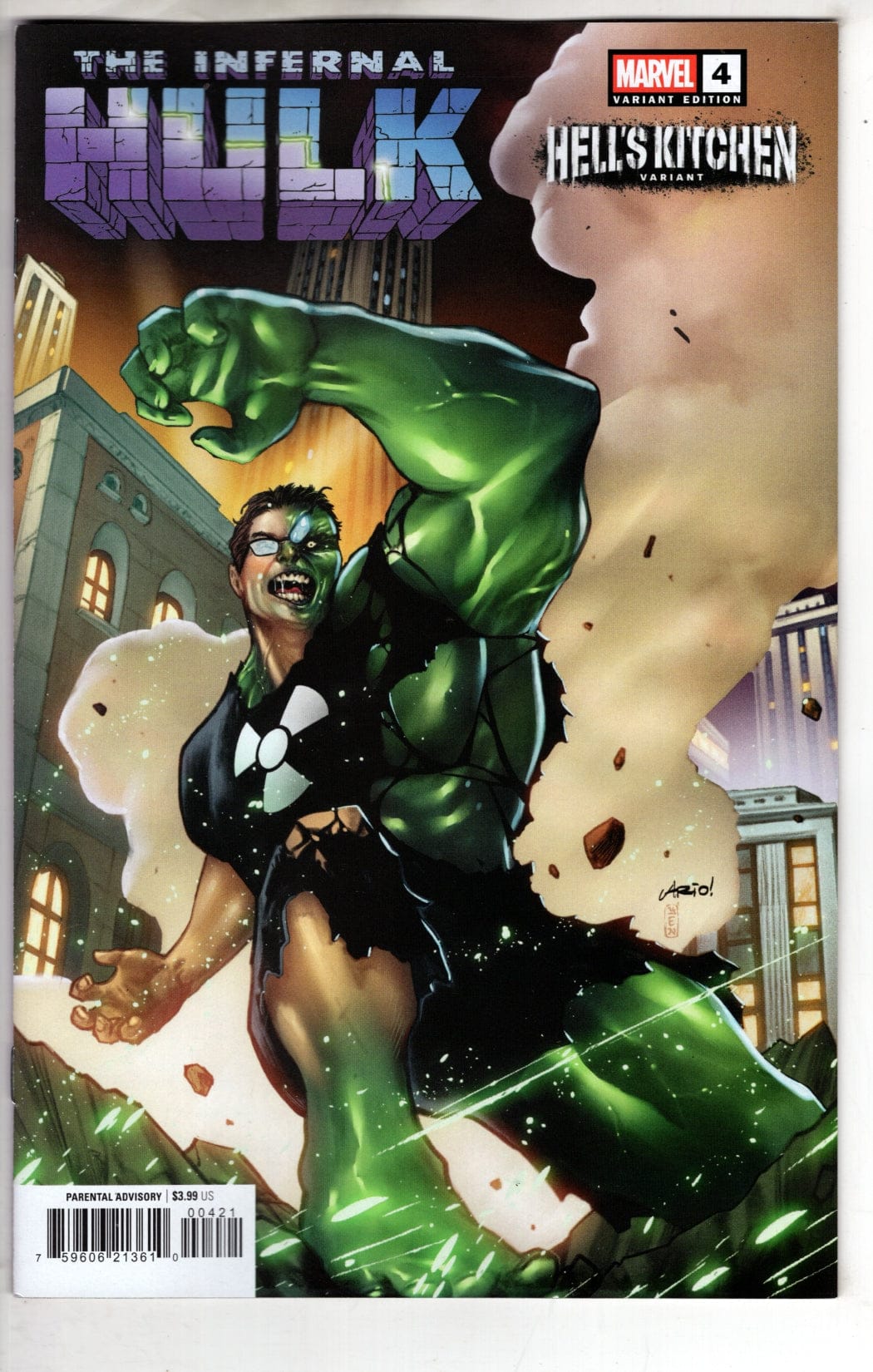 Marvel NEW THIS WEEK INFERNAL HULK #4 ARIO ANINDITO HELL'S KITCHEN VARIANT (VF/NM)