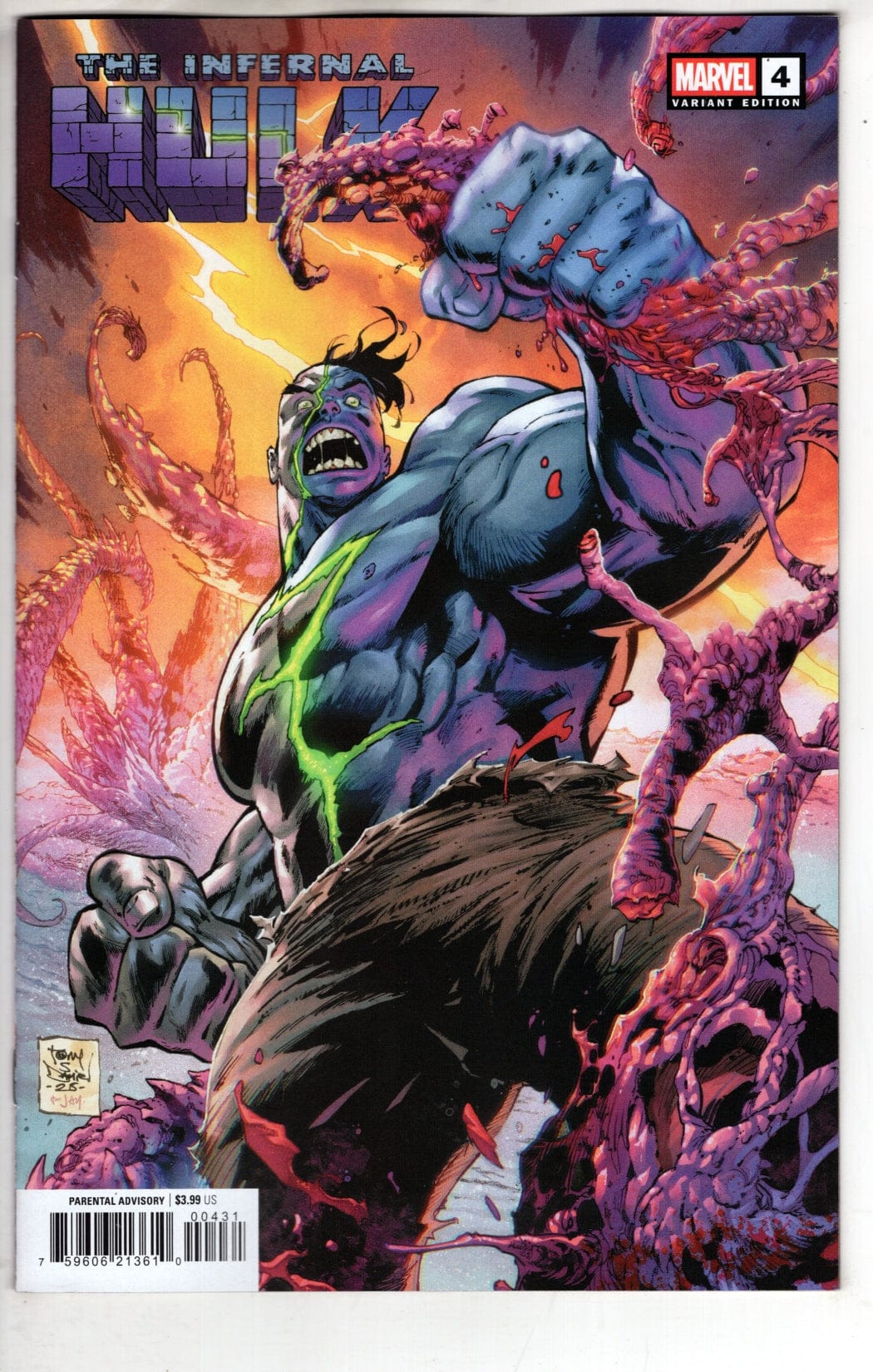 Marvel NEW THIS WEEK INFERNAL HULK #4 TONY DANIEL VARIANT (VF/NM)