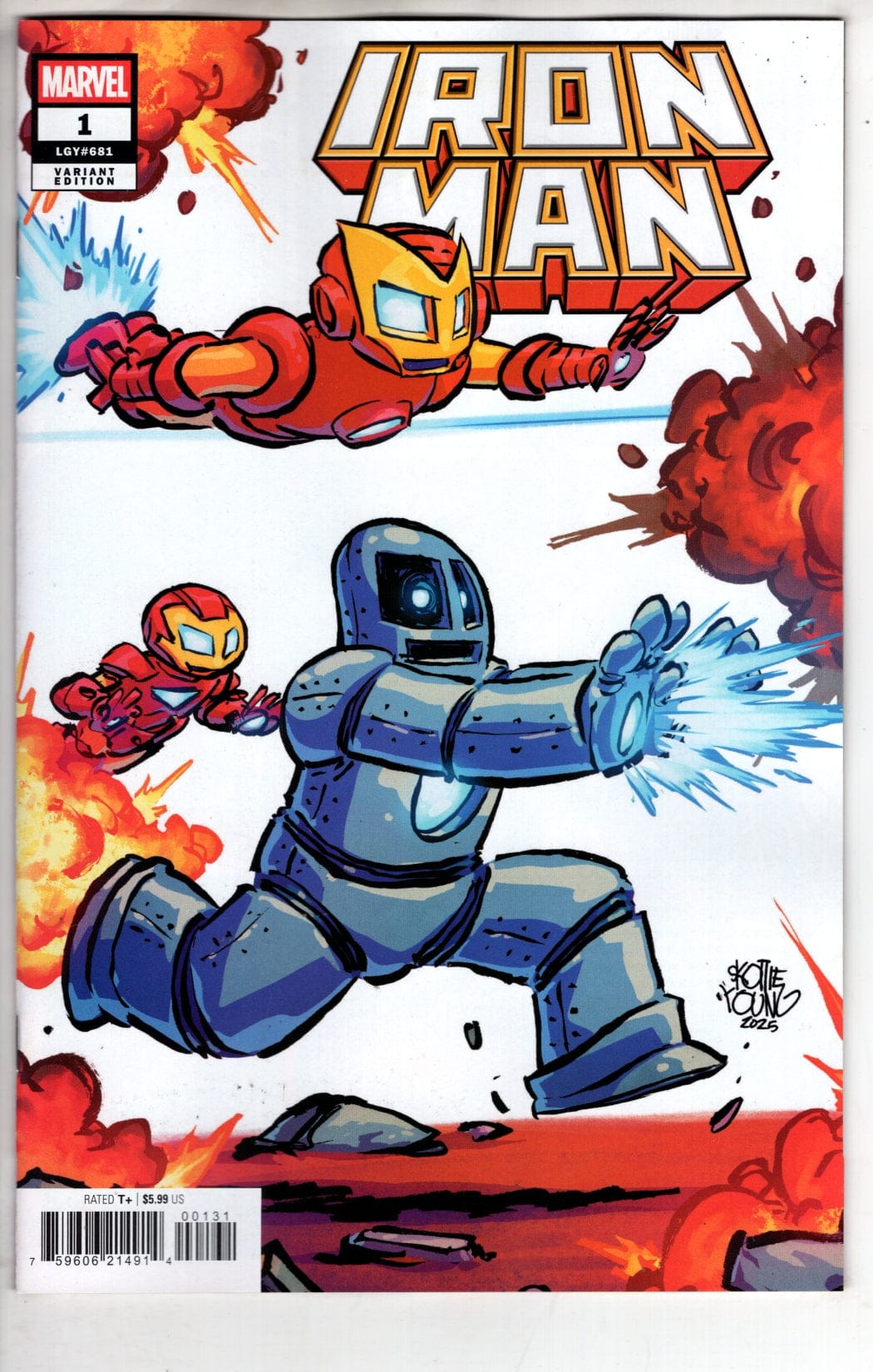 Marvel NEW THIS WEEK IRON MAN #1 SKOTTIE YOUNG 4-PART CONNECTING VARIANT (VF/NM)
