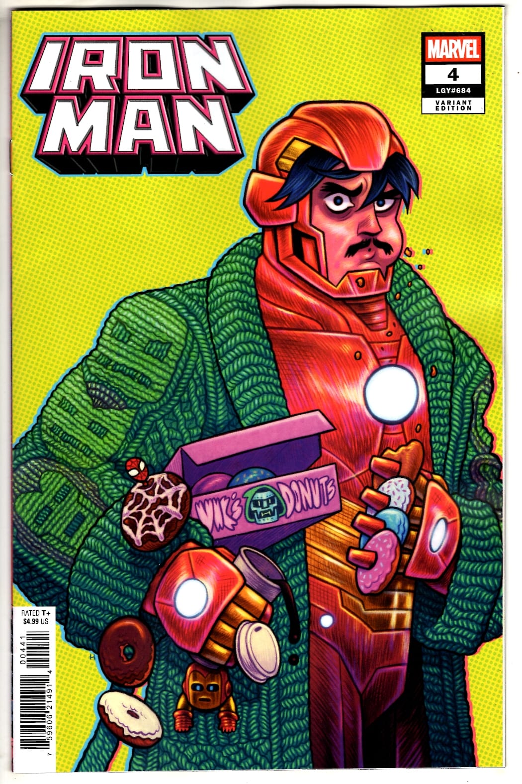 IRON MAN #4 DAN HIPP VARIANT (VF/NM) - Packrat Comics