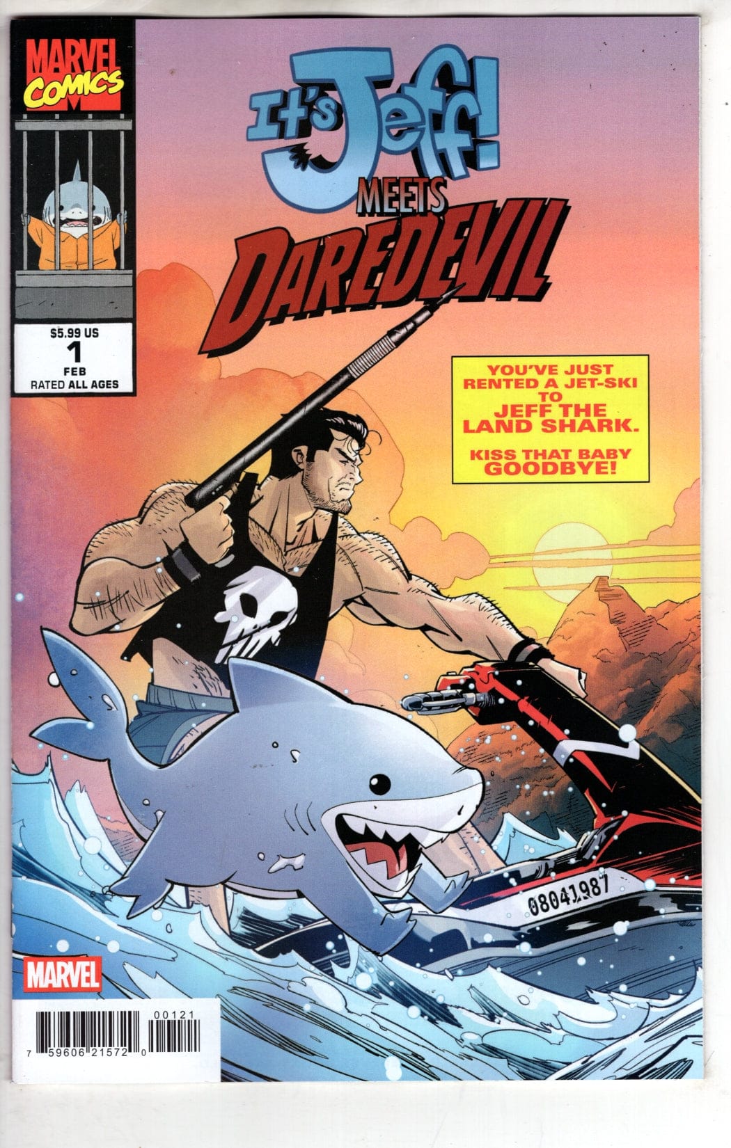 Marvel NEW THIS WEEK IT'S JEFF MEETS DAREDEVIL #1 DANIELE DI NICUOLO VARIANT (VF/NM)