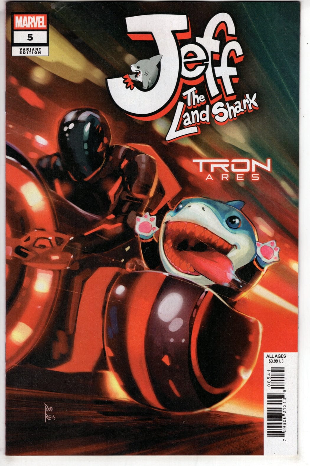 Marvel NEW THIS WEEK JEFF THE LAND SHARK #5 ROD REIS TRON: ARES VARIANT