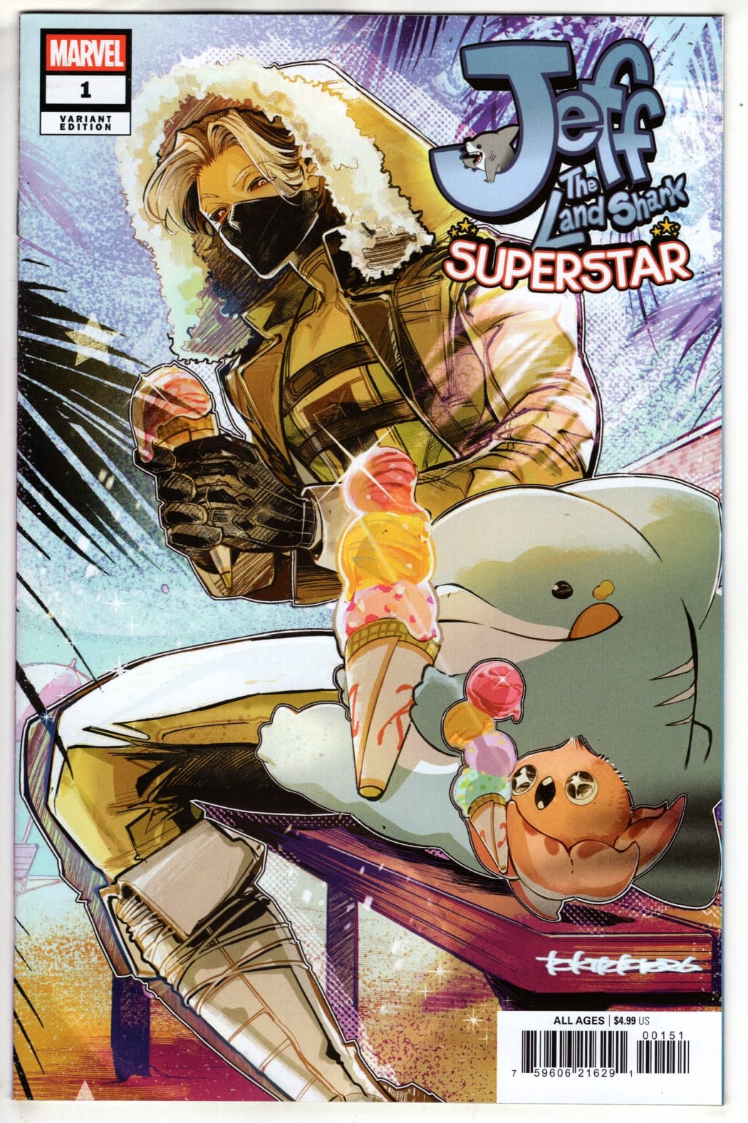 Marvel NEW THIS WEEK JEFF THE LAND SHARK: SUPERSTAR #1 TOKITOKORO VARIANT (VF/NM)