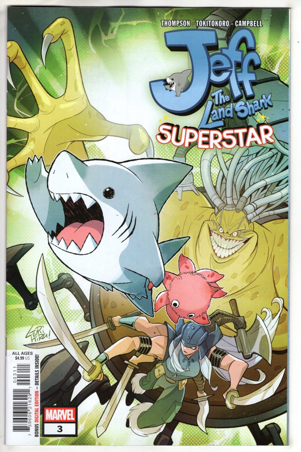 Marvel NEW THIS WEEK JEFF THE LAND SHARK: SUPERSTAR #3 (VF/NM)