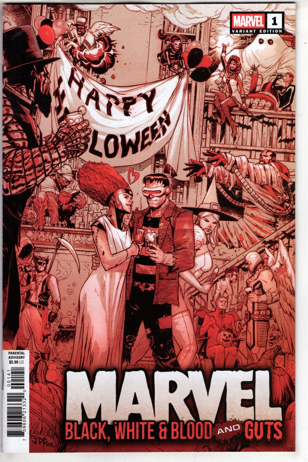 Marvel NEW THIS WEEK MARVEL: BLACK WHITE & BLOOD AND GUTS #1 JOSHUA CASSARA VARIANT