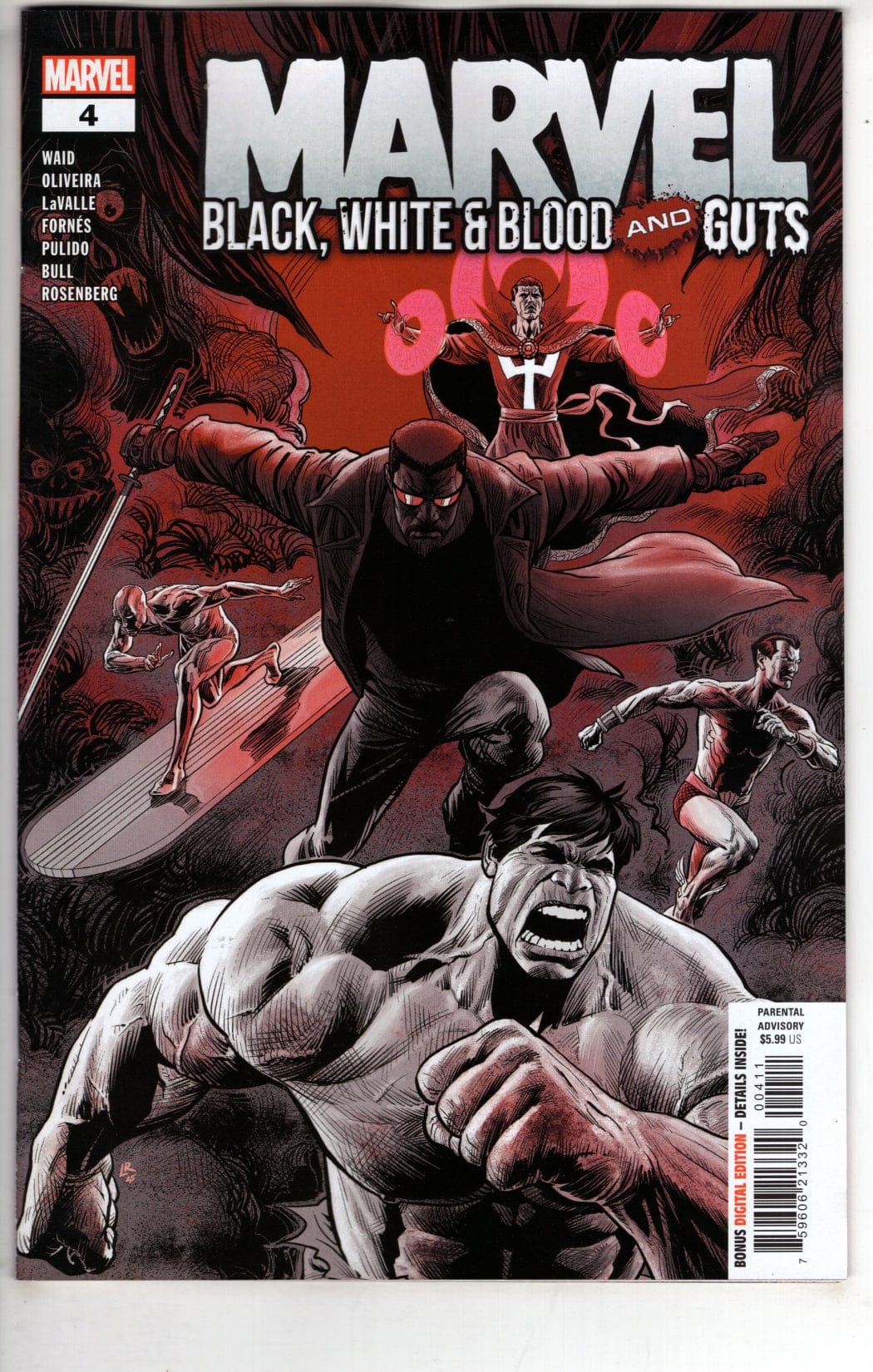 Marvel NEW THIS WEEK MARVEL: BLACK WHITE & BLOOD AND GUTS #4 (VF/NM)