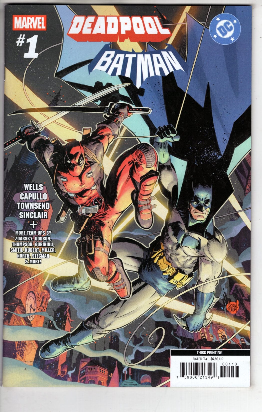 Marvel NEW THIS WEEK MARVEL/DC: DEADPOOL/BATMAN #1 ADAM KUBERT 3RD PRINTING VARIANT