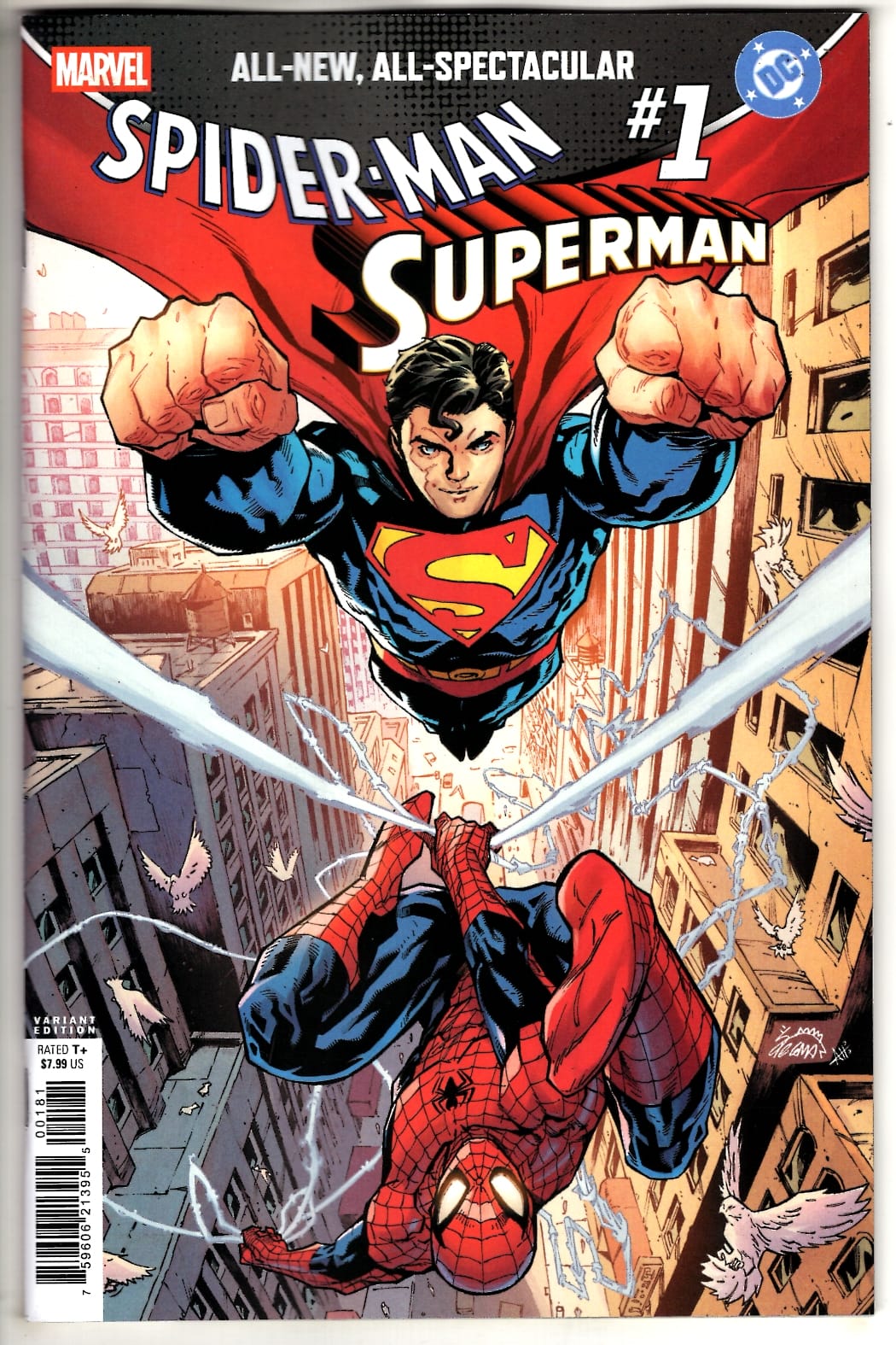 Marvel NEW THIS WEEK MARVEL/DC: SPIDER-MAN/SUPERMAN #1 CVR F RYAN STEGMAN VARIANT (VF/NM)