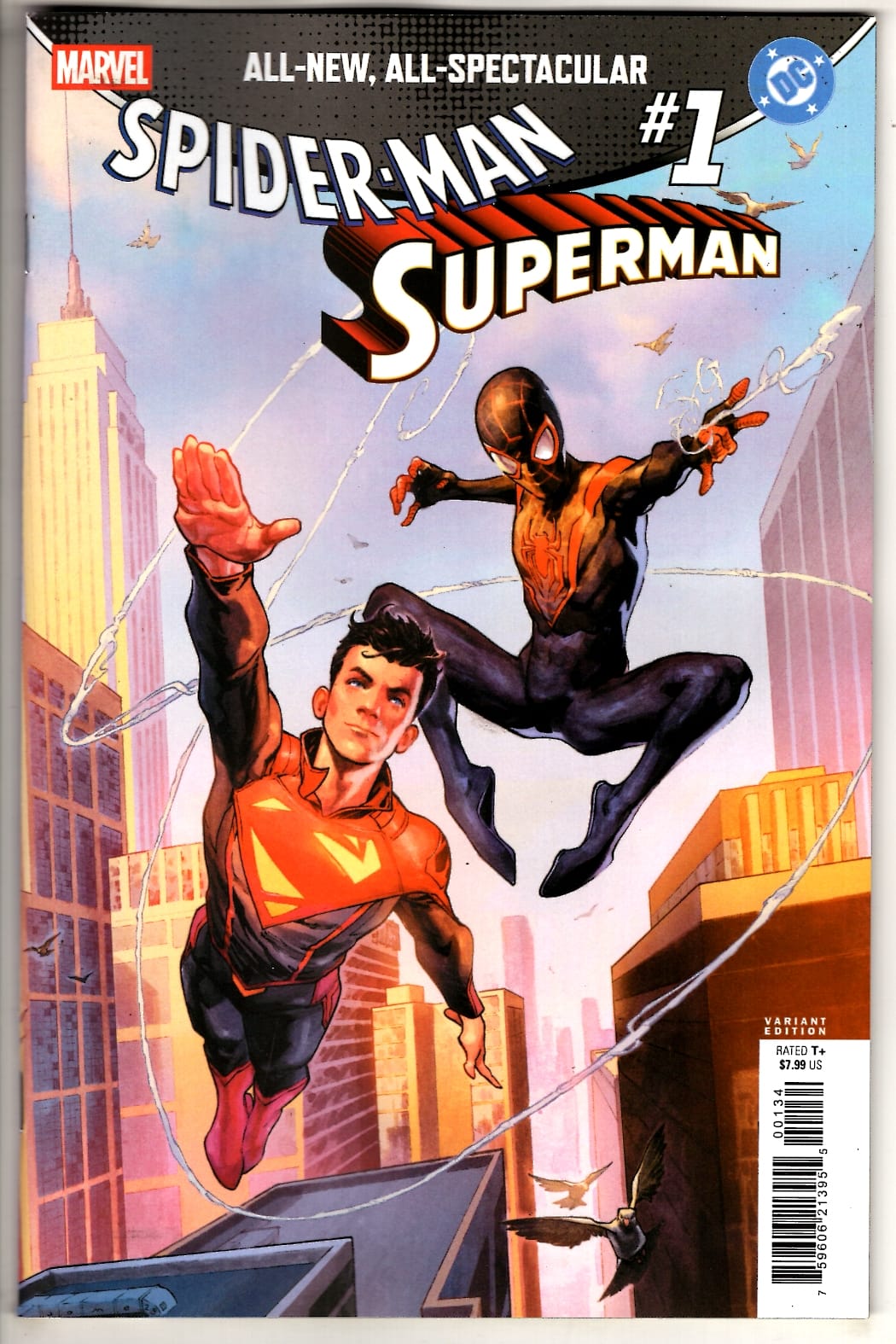 Marvel NEW THIS WEEK MARVEL/DC: SPIDER-MAN/SUPERMAN #1 CVR W VARIANT (VF/NM)