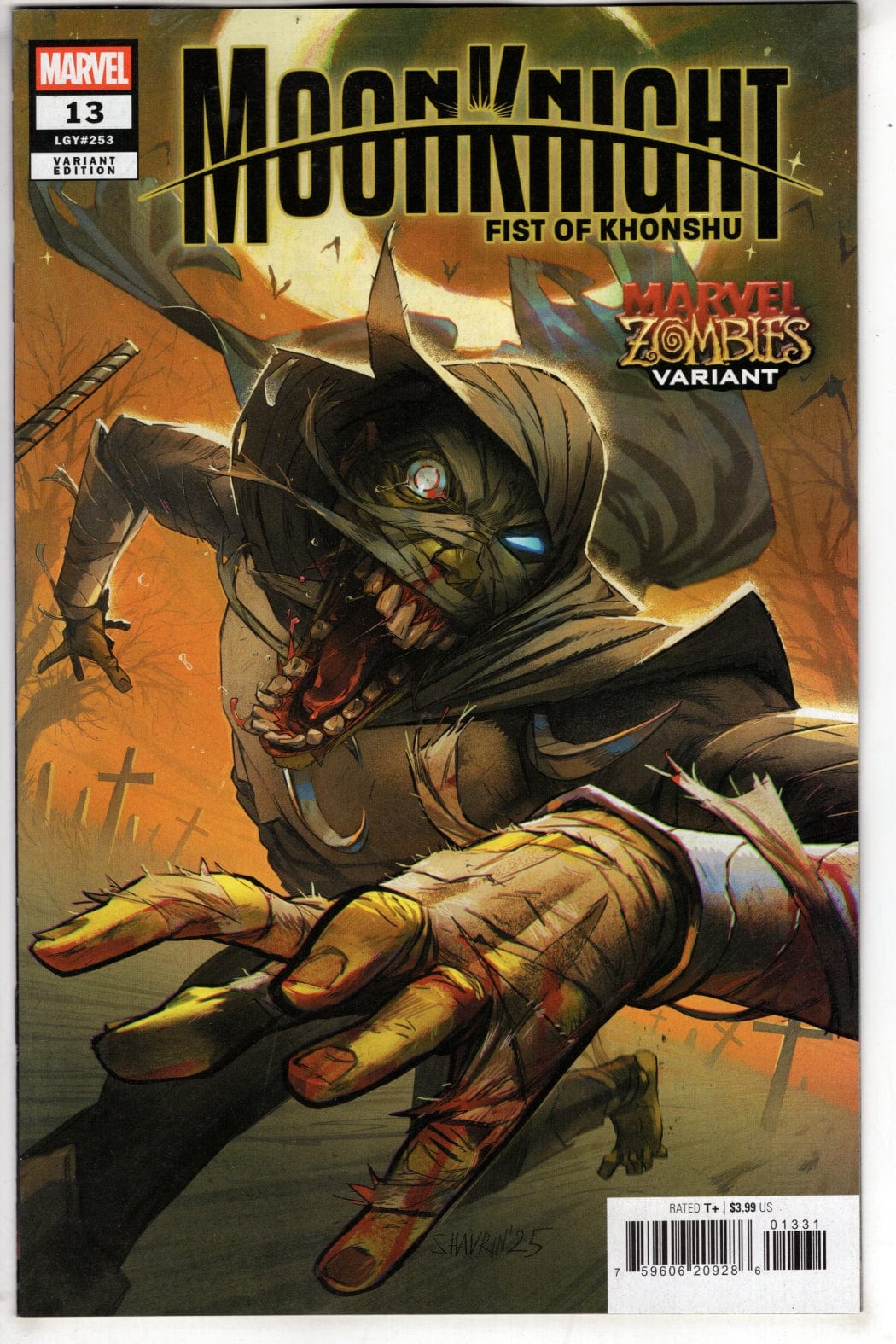 Marvel NEW THIS WEEK MOON KNIGHT: FIST OF KHONSHU #13 IVAN SHAVRIN MARVEL ZOMBIES VARIANT