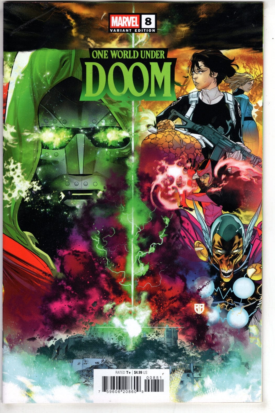Marvel NEW THIS WEEK ONE WORLD UNDER DOOM #8 R.B. SILVA VARIANT