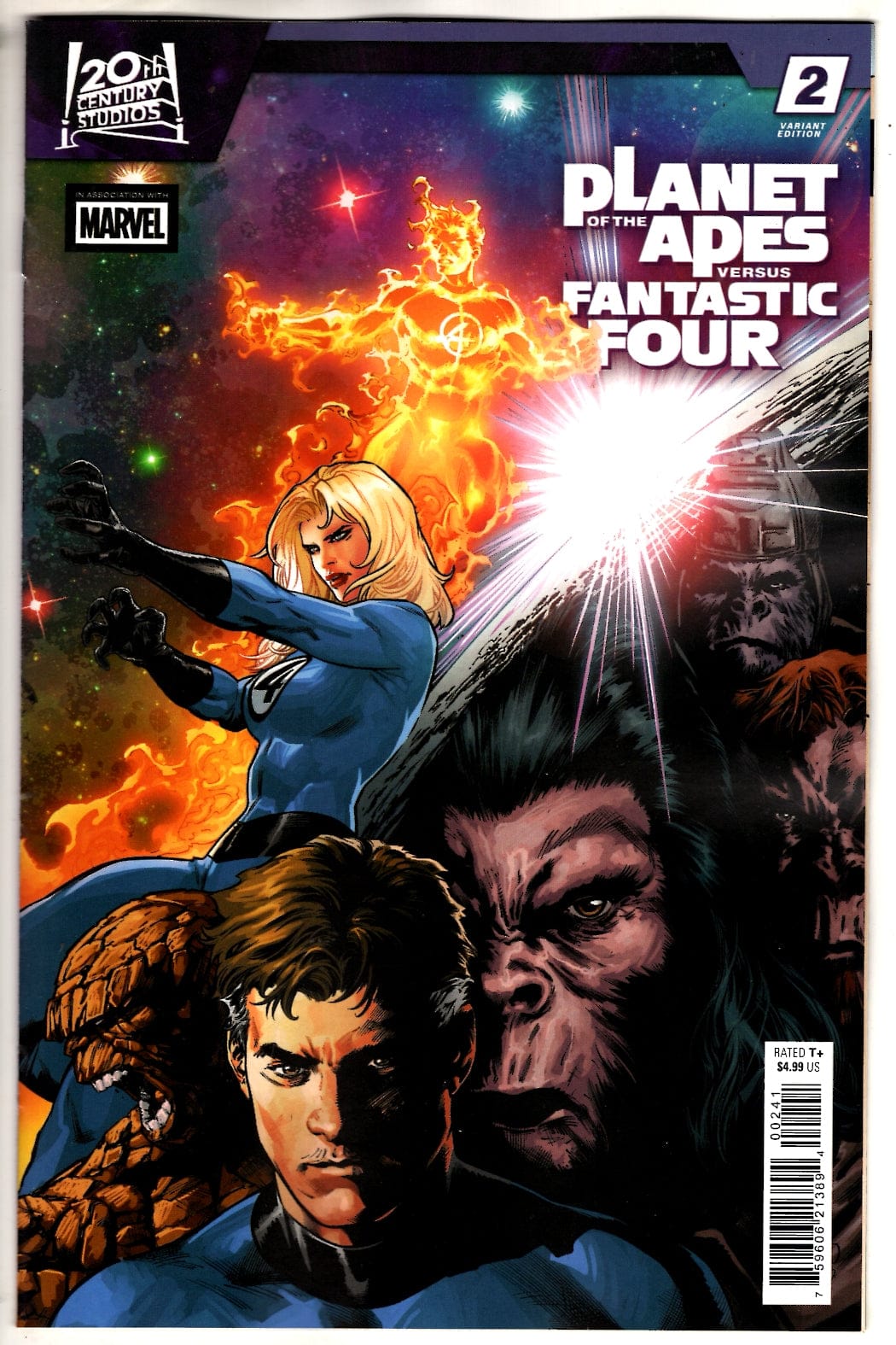 Marvel NEW THIS WEEK PLANET OF THE APES VS. FANTASTIC FOUR #2 CARLO PAGULAYAN VERSUS VARIANT (VF/NM)