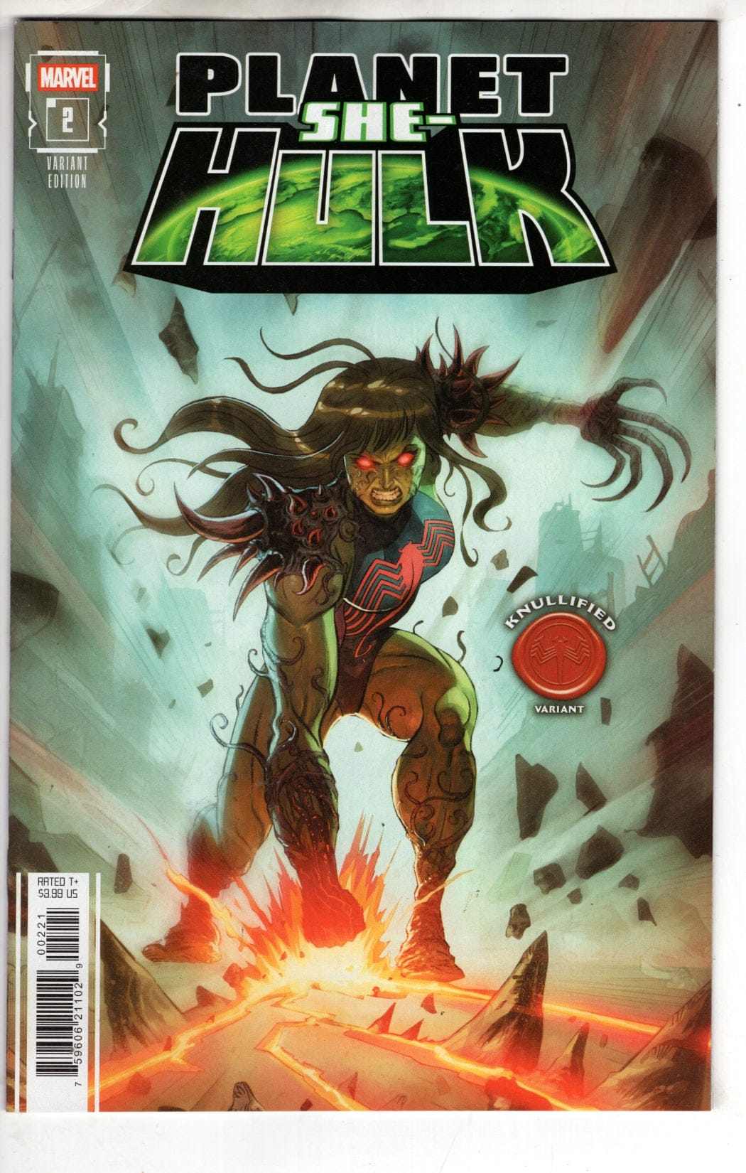Marvel NEW THIS WEEK PLANET SHE-HULK #2 LELIO BONACCORSO KNULLIFIED VARIANT