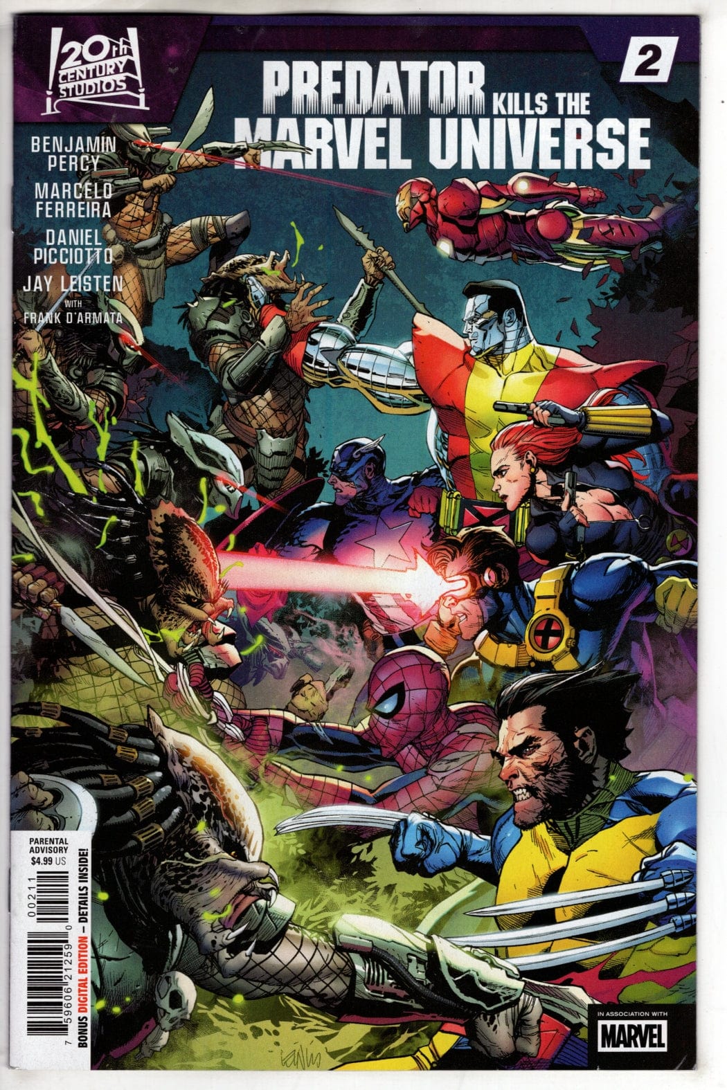 Marvel NEW THIS WEEK PREDATOR KILLS THE MARVEL UNIVERSE #2