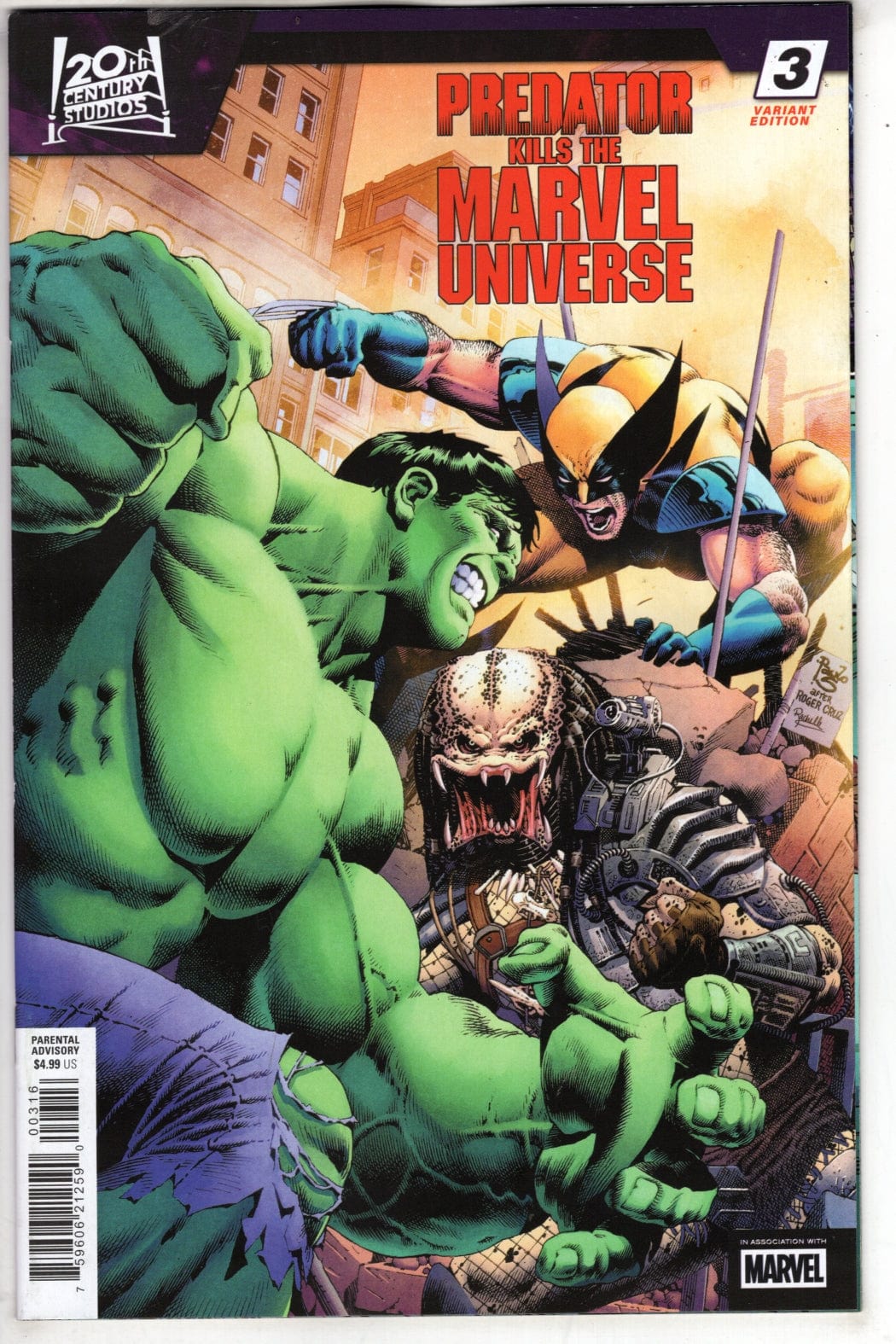 Marvel NEW THIS WEEK PREDATOR KILLS THE MARVEL UNIVERSE #3 PAULO SIQUEIRA VARIANT