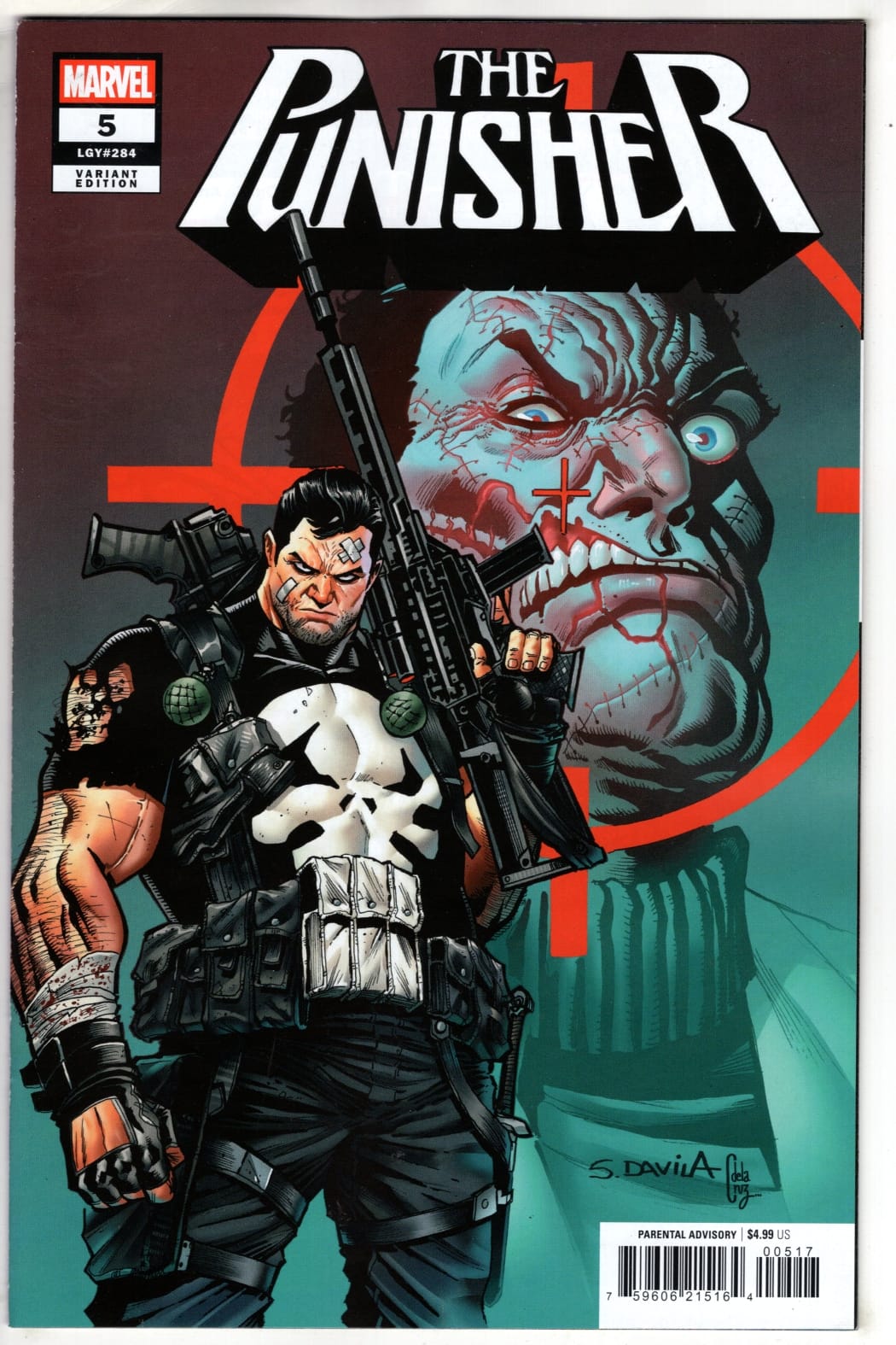 Marvel NEW THIS WEEK PUNISHER #5 SERGIO DAVILA VARIANT (VF/NM)