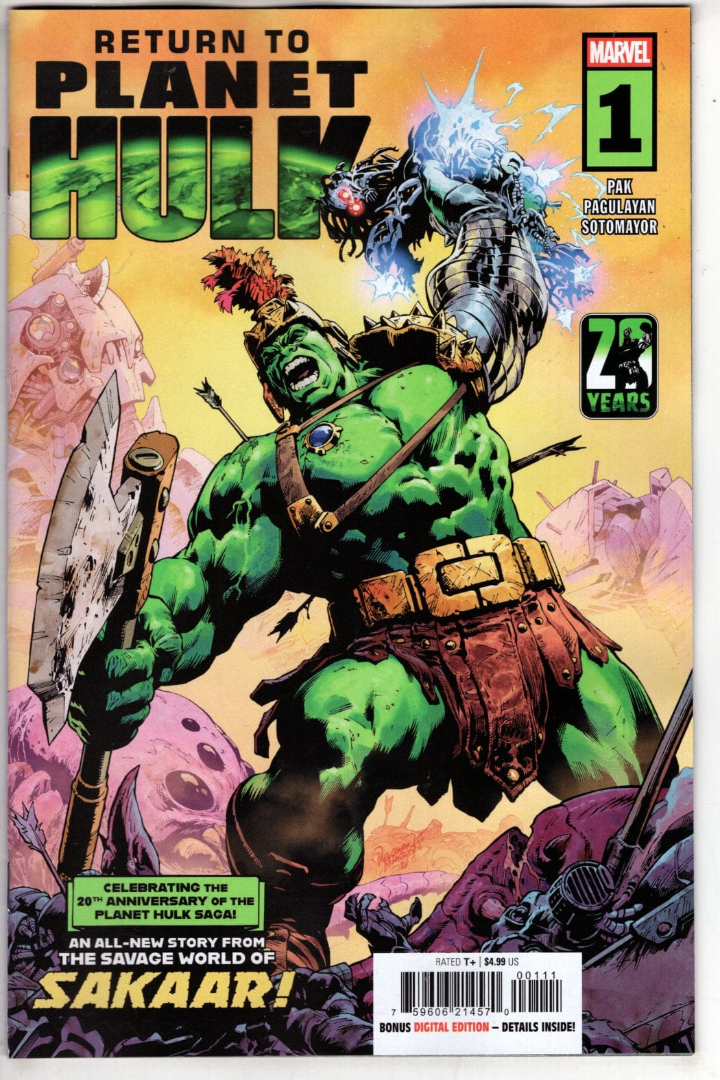 Marvel NEW THIS WEEK RETURN TO PLANET HULK #1