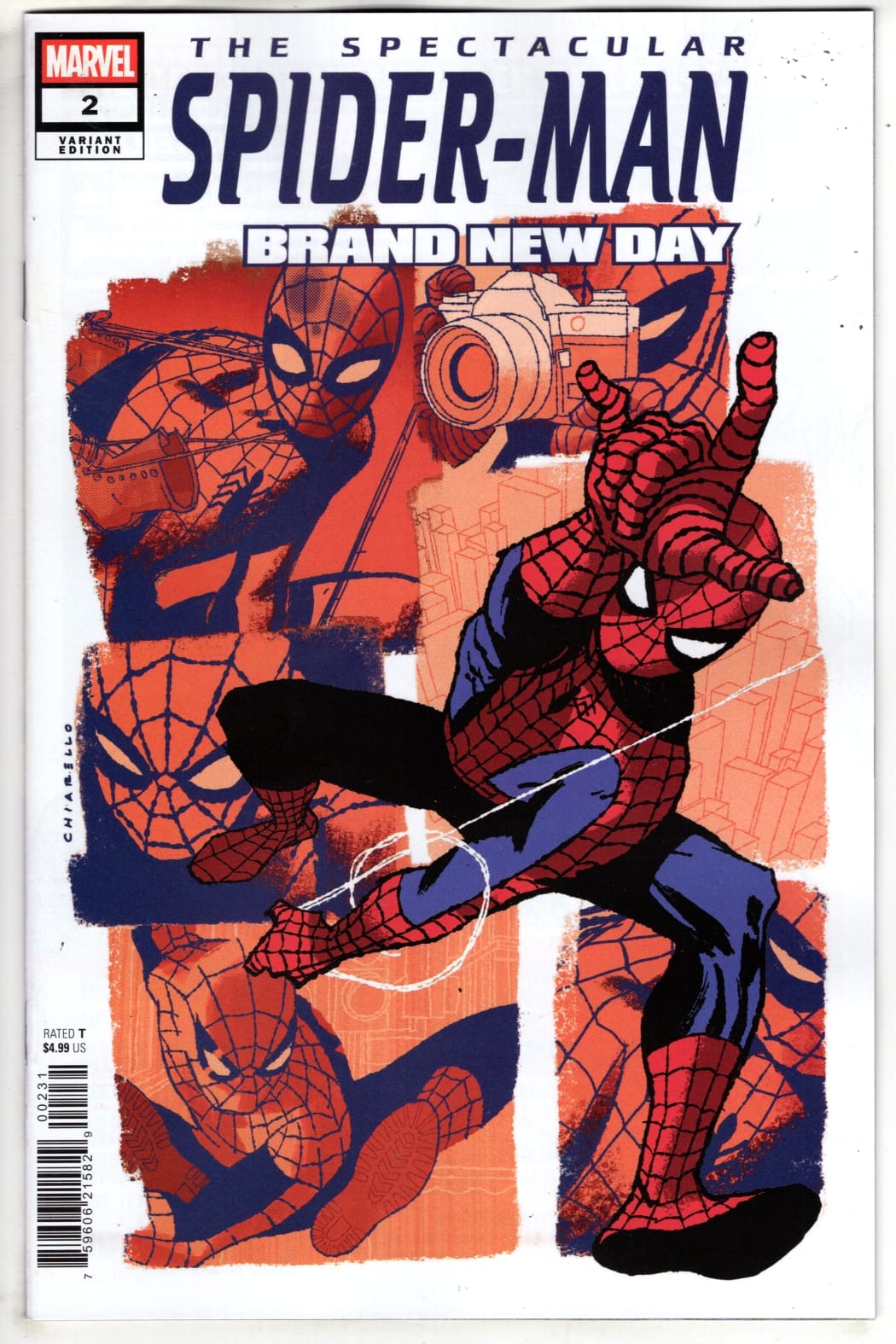Marvel NEW THIS WEEK SPECTACULAR SPIDER-MAN: BRAND NEW DAY #2 MARK CHIARELLO VARIANT (VF/NM)