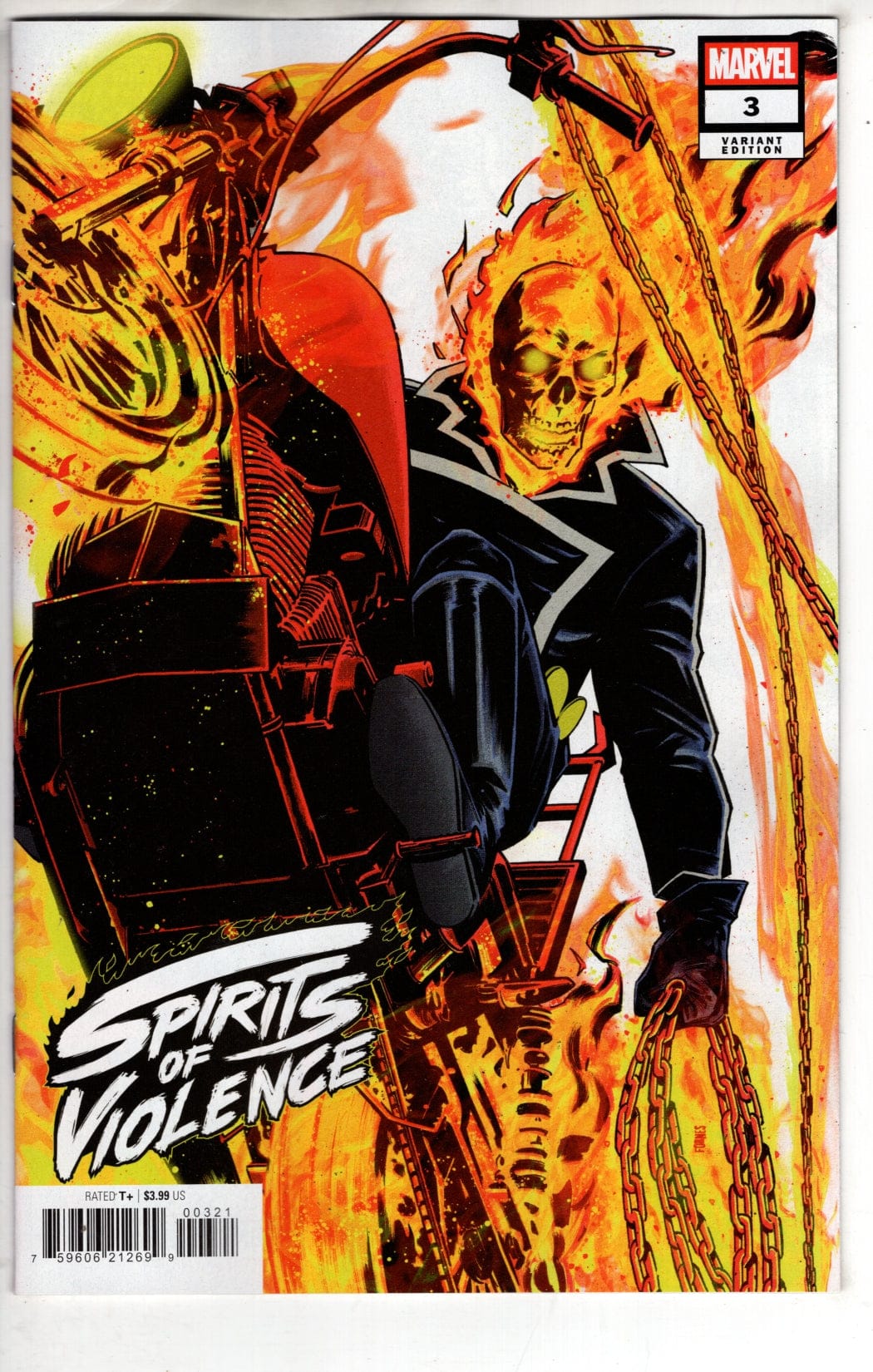 Marvel NEW THIS WEEK SPIRITS OF VIOLENCE #3 JORGE FORNES VARIANT