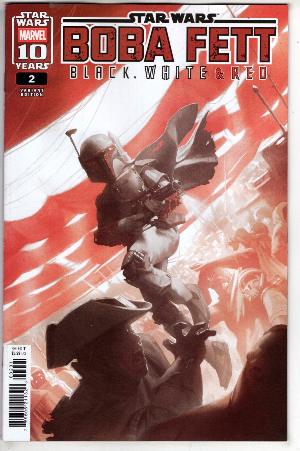 Marvel NEW THIS WEEK STAR WARS: BOBA FETT - BLACK WHITE & RED #2 MIGUEL MERCADO VARIANT