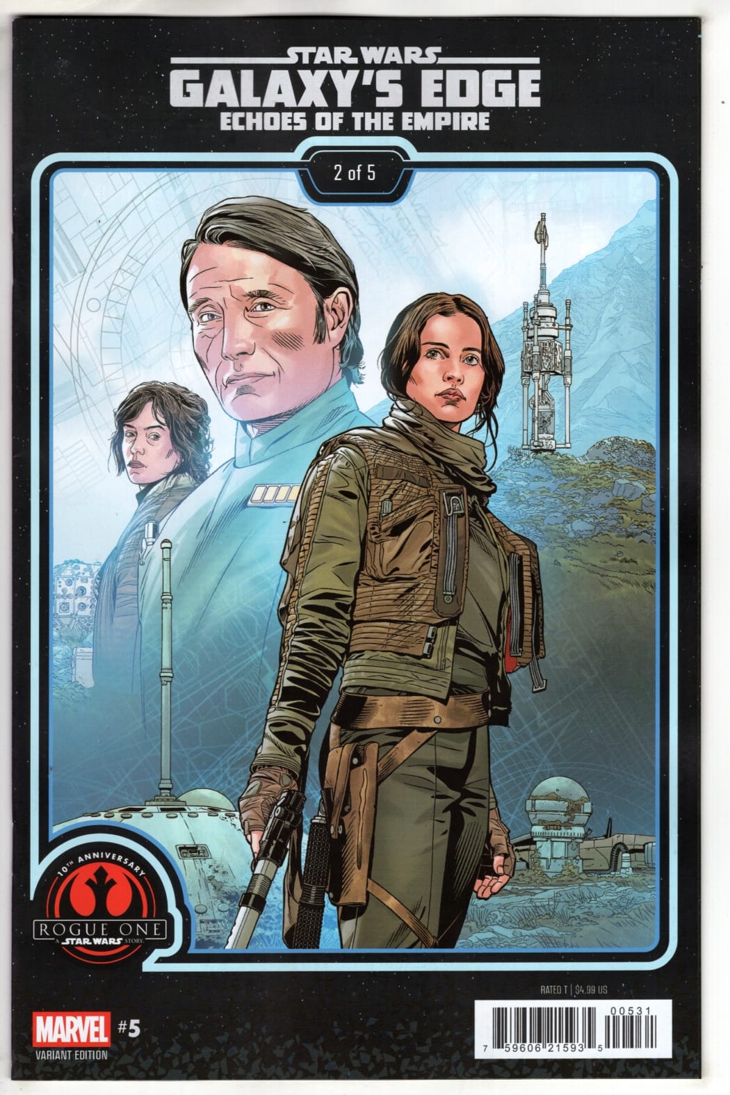 MARVEL NEW THIS WEEK STAR WARS: GALAXY'S EDGE - ECHOES OF THE EMPIRE #5 CHRIS SPROUSE ROGUE ONE 10TH ANNIVERSARY VARIANT (VF/NM)