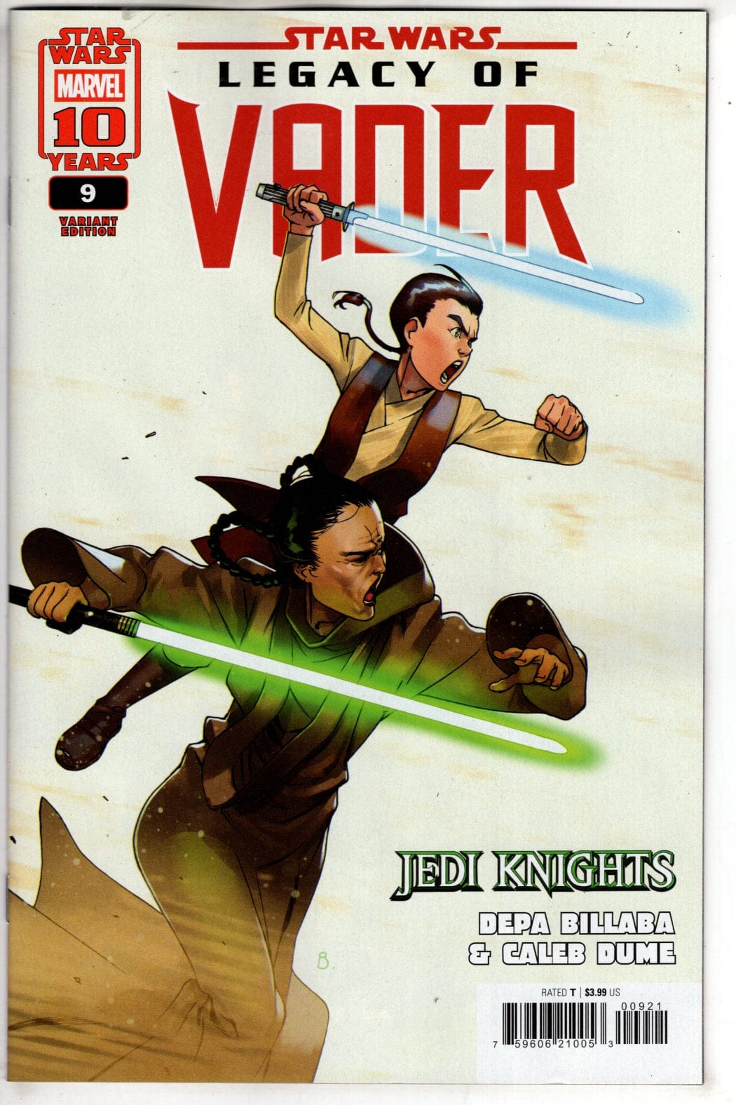 Marvel NEW THIS WEEK STAR WARS: LEGACY OF VADER #9 BENGAL DEPA BILLABA & CALEB DUME JEDI KNIGHTS VARIANT