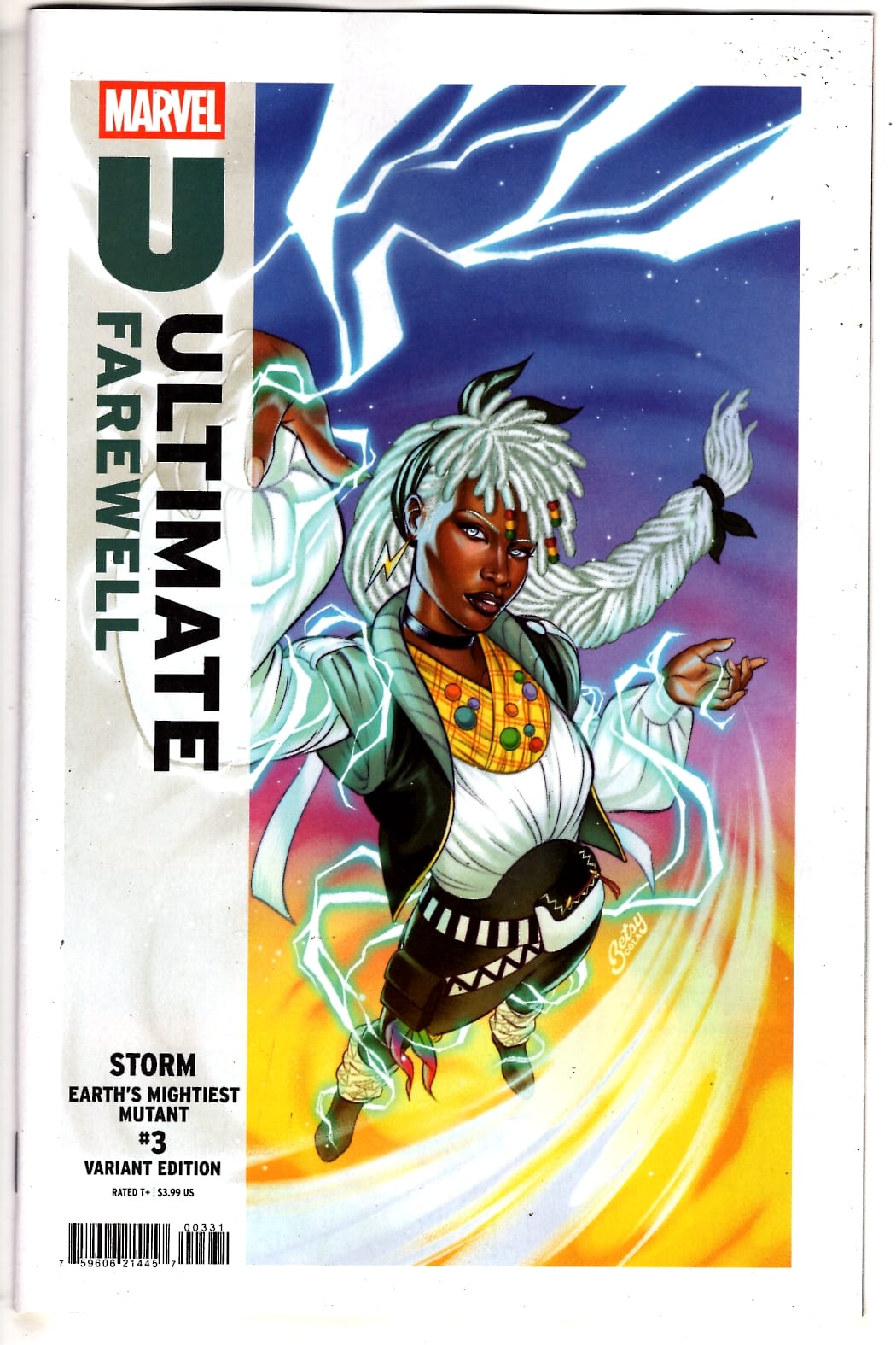 Marvel NEW THIS WEEK STORM: EARTH'S MIGHTIEST MUTANT #3 BETSY COLA ULTIMATE FAREWELL VARIANT (VF/NM)