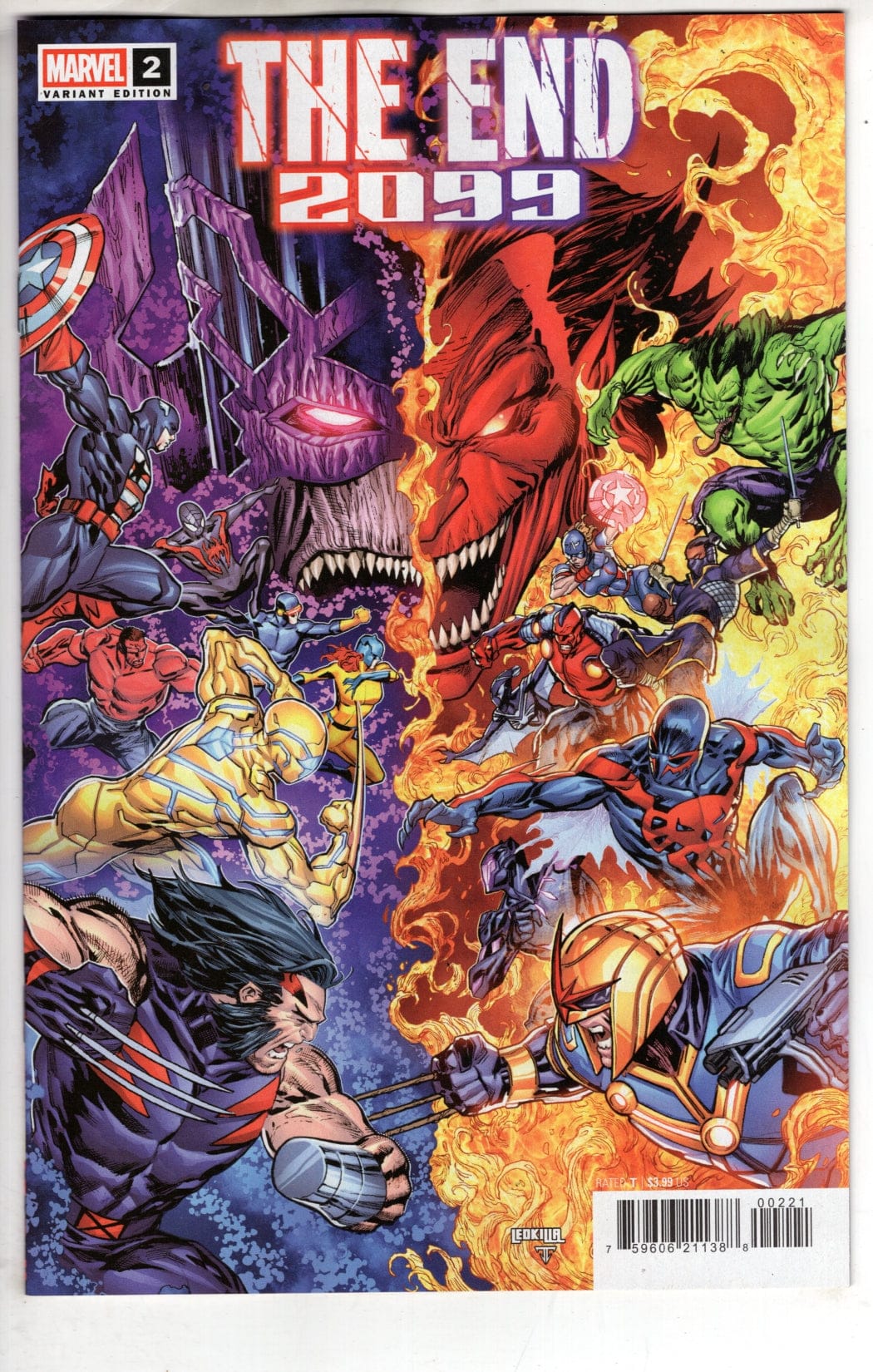 Marvel NEW THIS WEEK THE END 2099 #2 KEN LASHLEY BATTLE VARIANT (VF/NM)